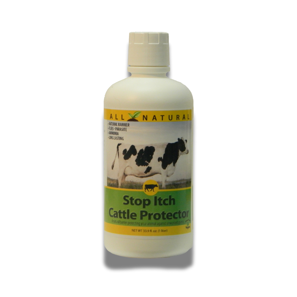 Natural Itch Relief Spray for Cattle | Soothes Bites & Skin Irritations | Stop Itch Cattle Protector | 33.9 oz