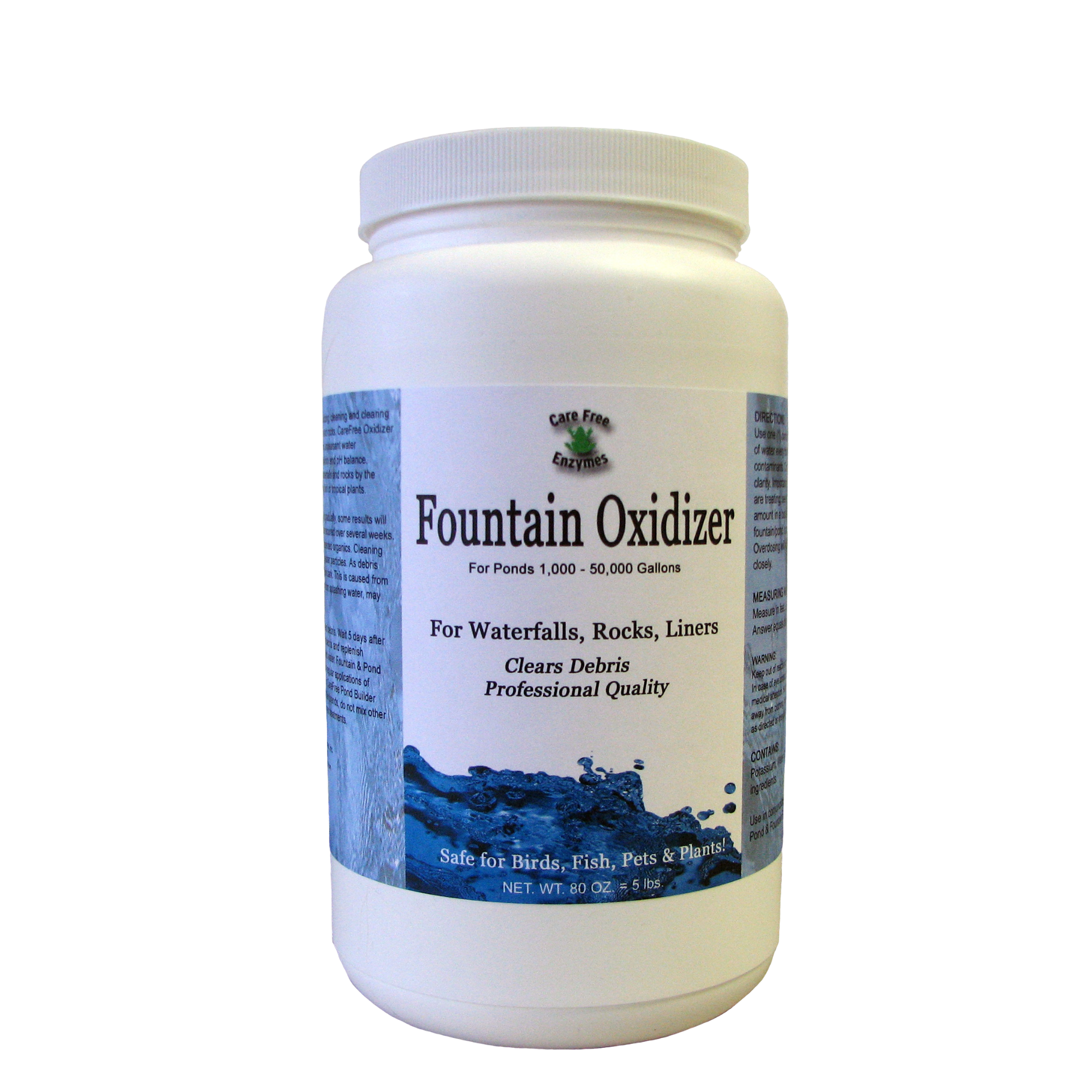 Fountain Oxidizer & Cleaner | Removes Algae, Stains & Debris | 1 lb, 2 lb & 5 lb
