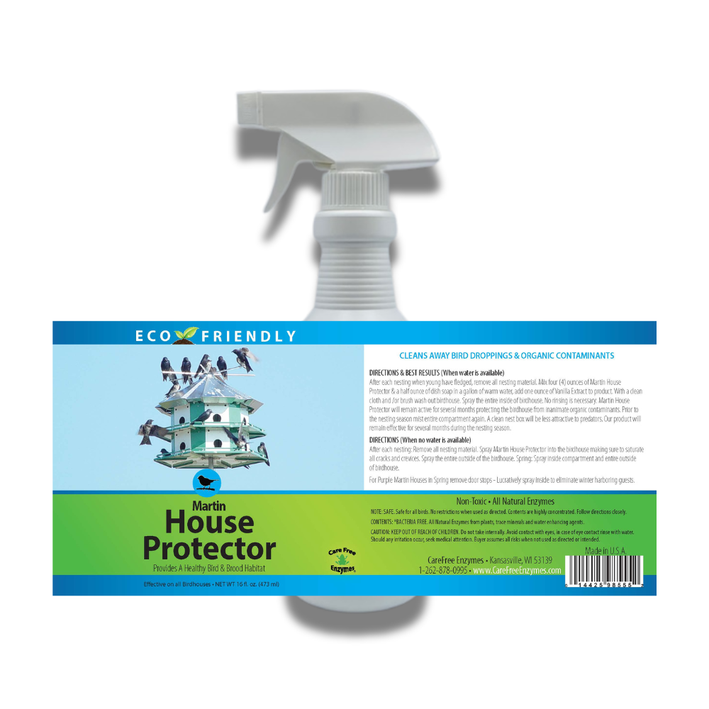 Natural Purple Martin House Protector Spray | Deters Mites & Parasites | 16 oz