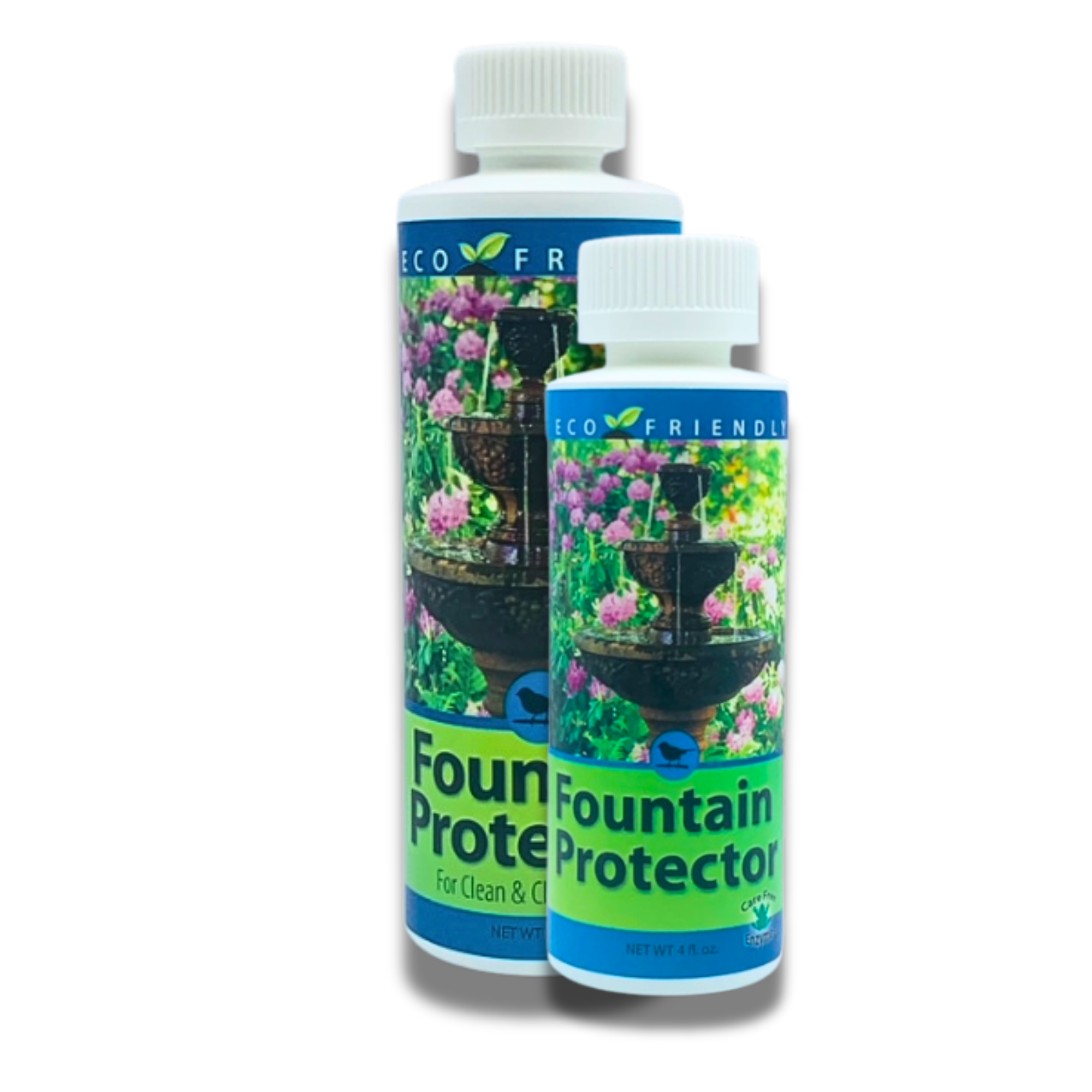 Fountain Protector & Cleaner | Prevents Algae, Slime & White Scale | 4 oz & 8 oz