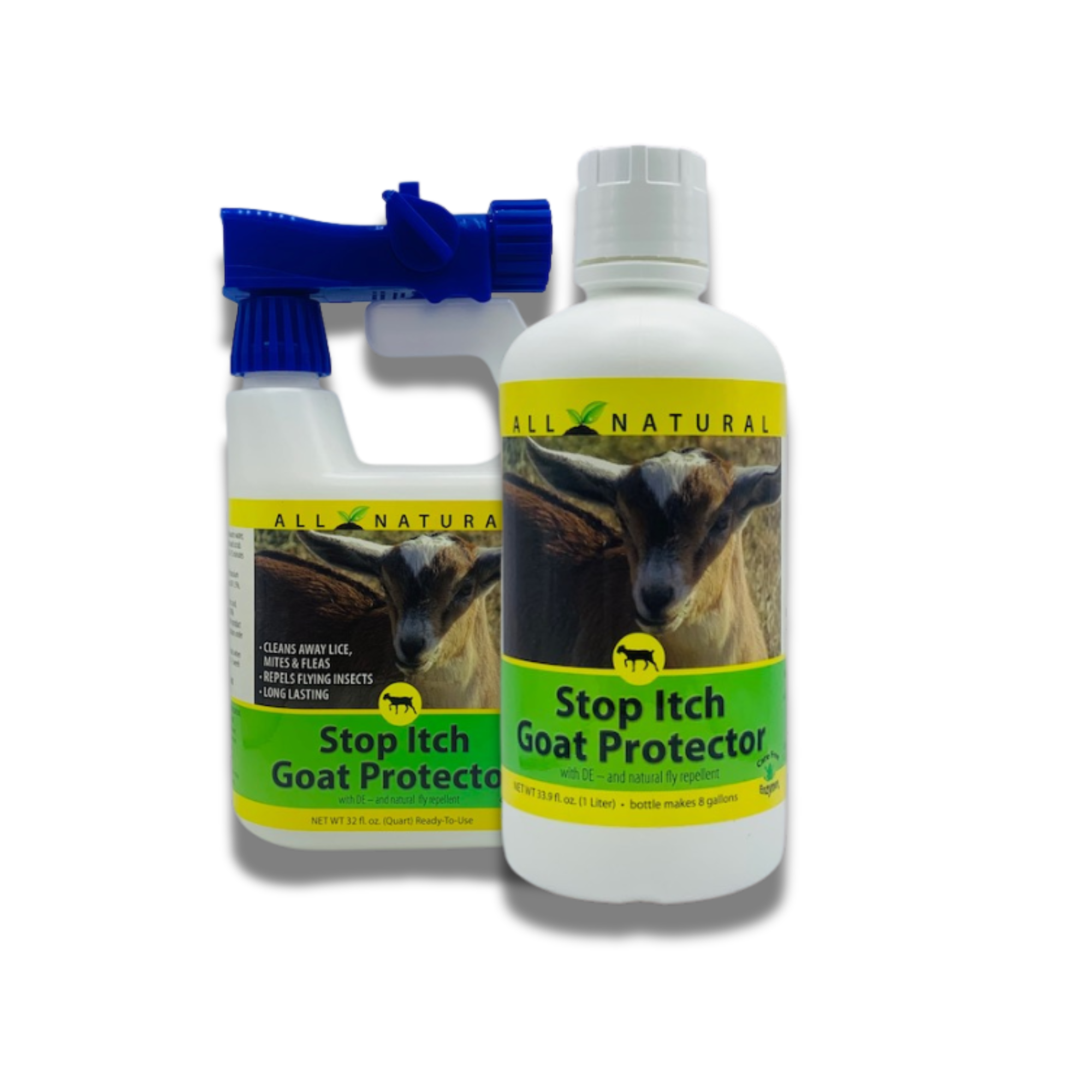 Natural Itch Relief Spray for Goats | Soothes Bites & Skin Irritations | Stop Itch Goat Protector | 32 oz & 33.9 oz