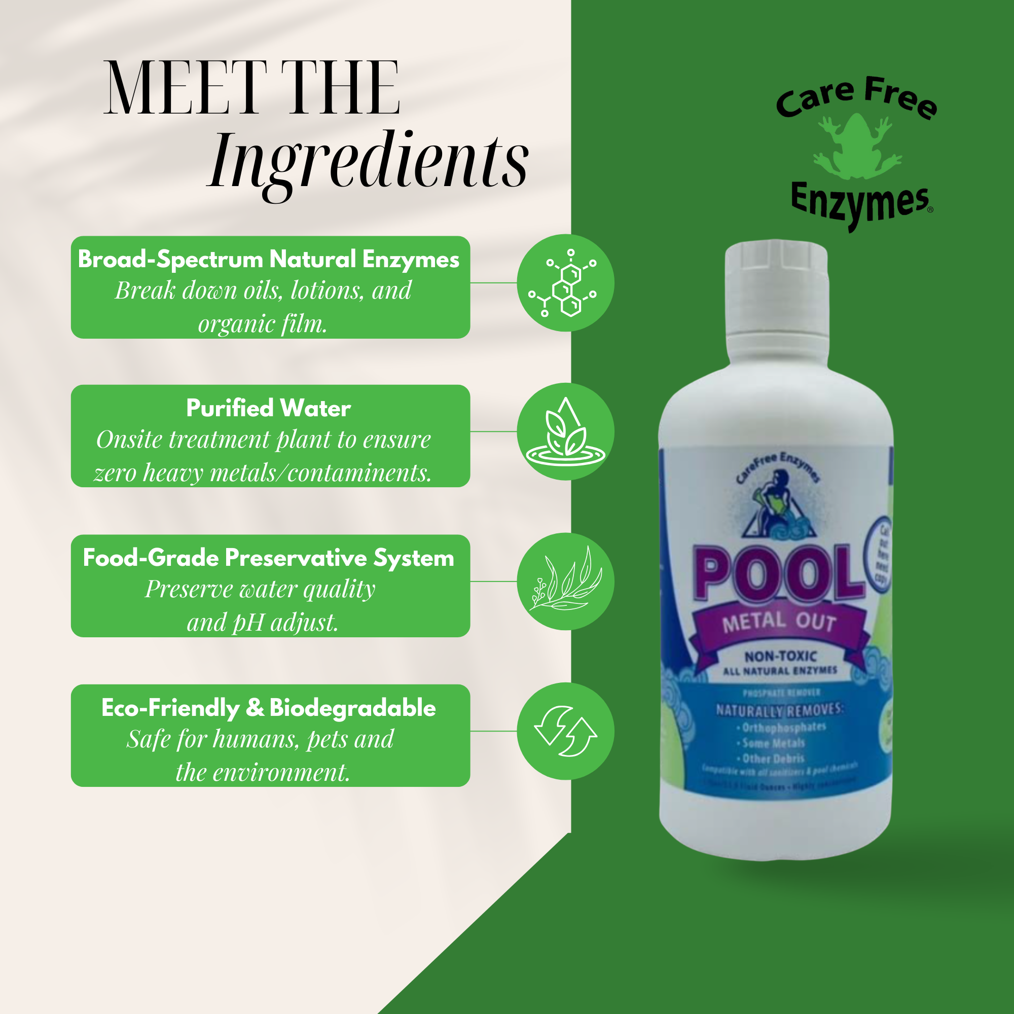 Pool Metal Out & Stain Preventer | Sequesters Iron, Copper & Manganese | 33.9 oz