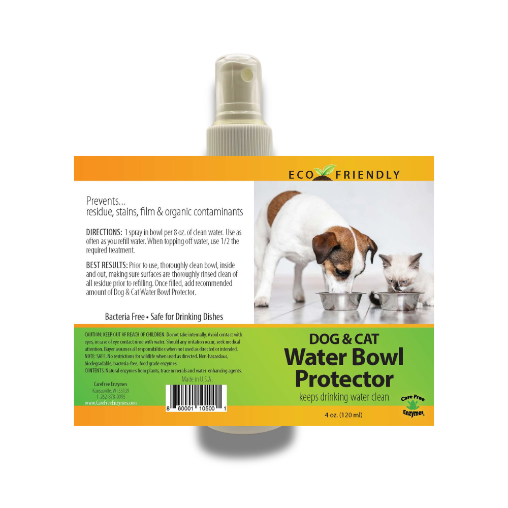 Natural Pet Water Bowl Protector | Prevents Slime Buildup | 4 oz