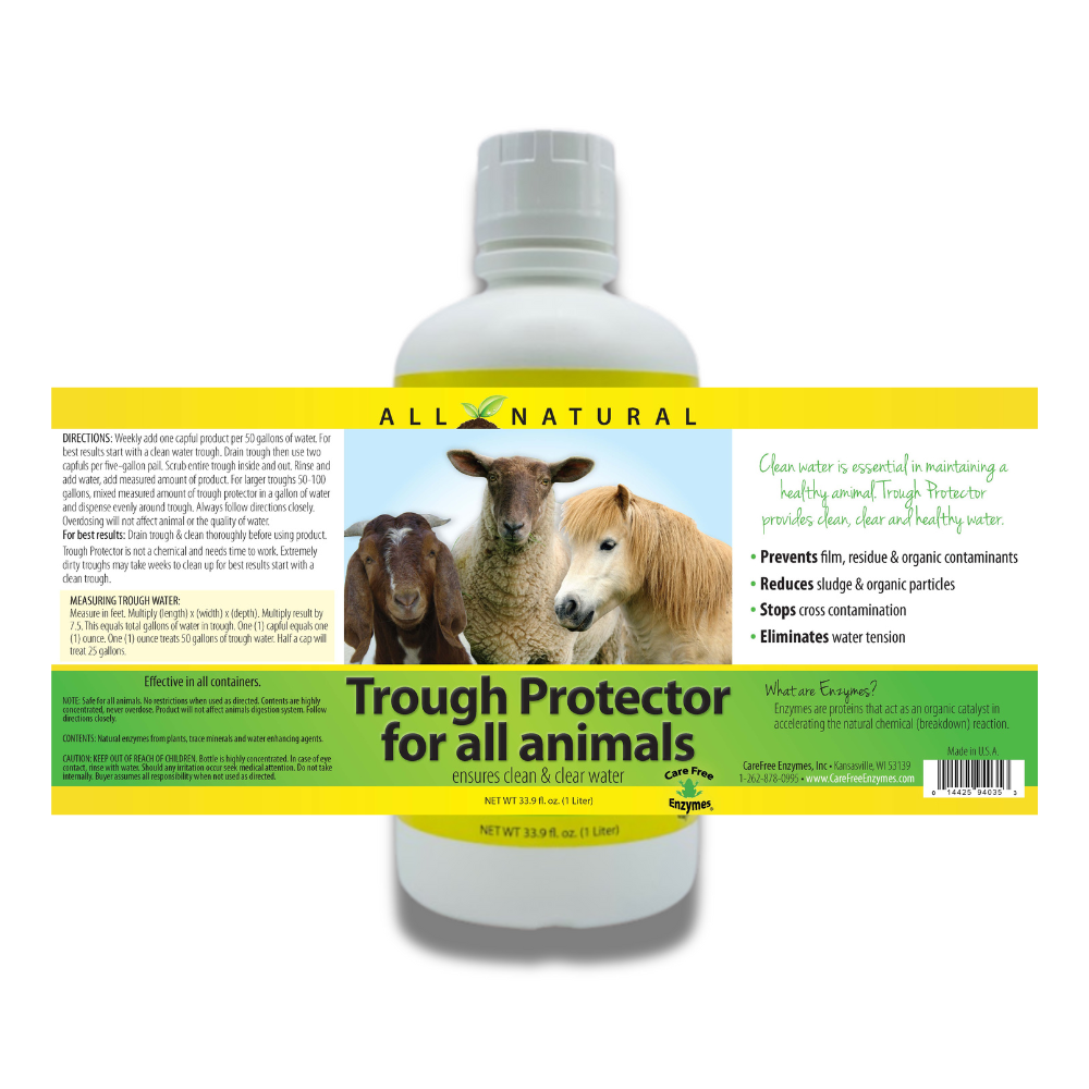 All-Stock Water Trough & Tank Cleaner | For All Livestock | Trough Protector | 33.9 oz
