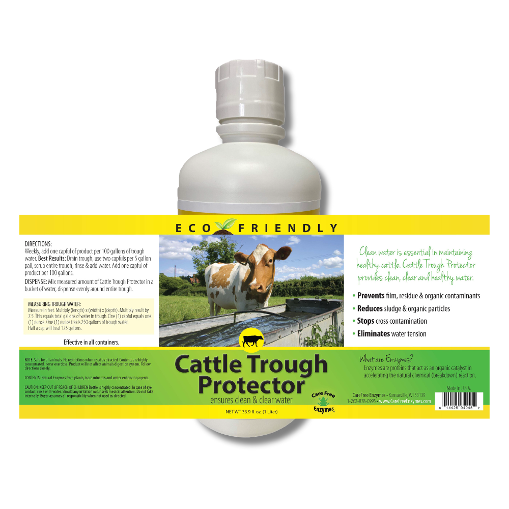 Cattle Water Trough & Stock Tank Treatment | Prevents Algae & Slime | 33.9 oz