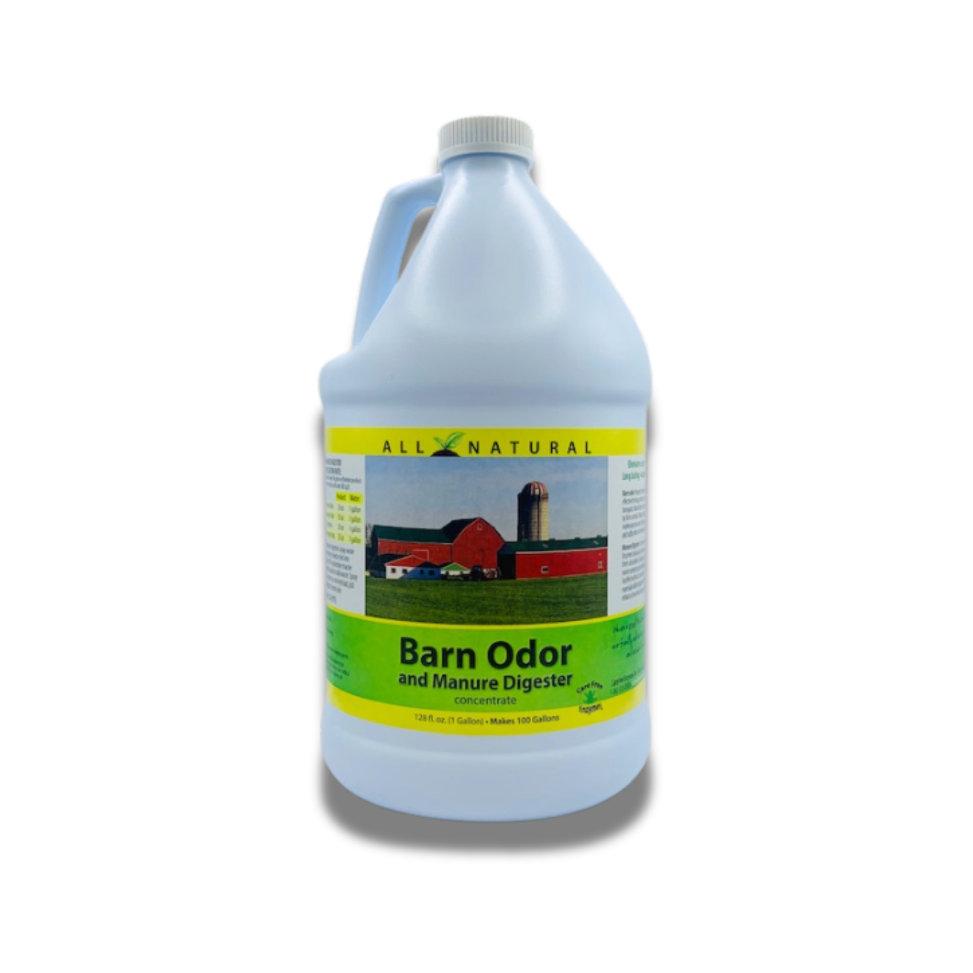 Concentrated Barn Deodorizer & Manure Digester | Ammonia Control for Livestock Stalls | 33.9 oz & 1 Gallon
