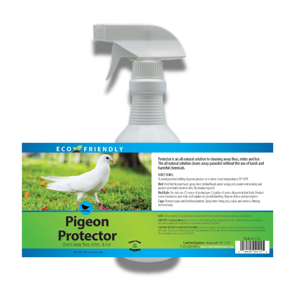 Mite & Lice Spray for Pigeons & Lofts | Pigeon Protector | 16 oz