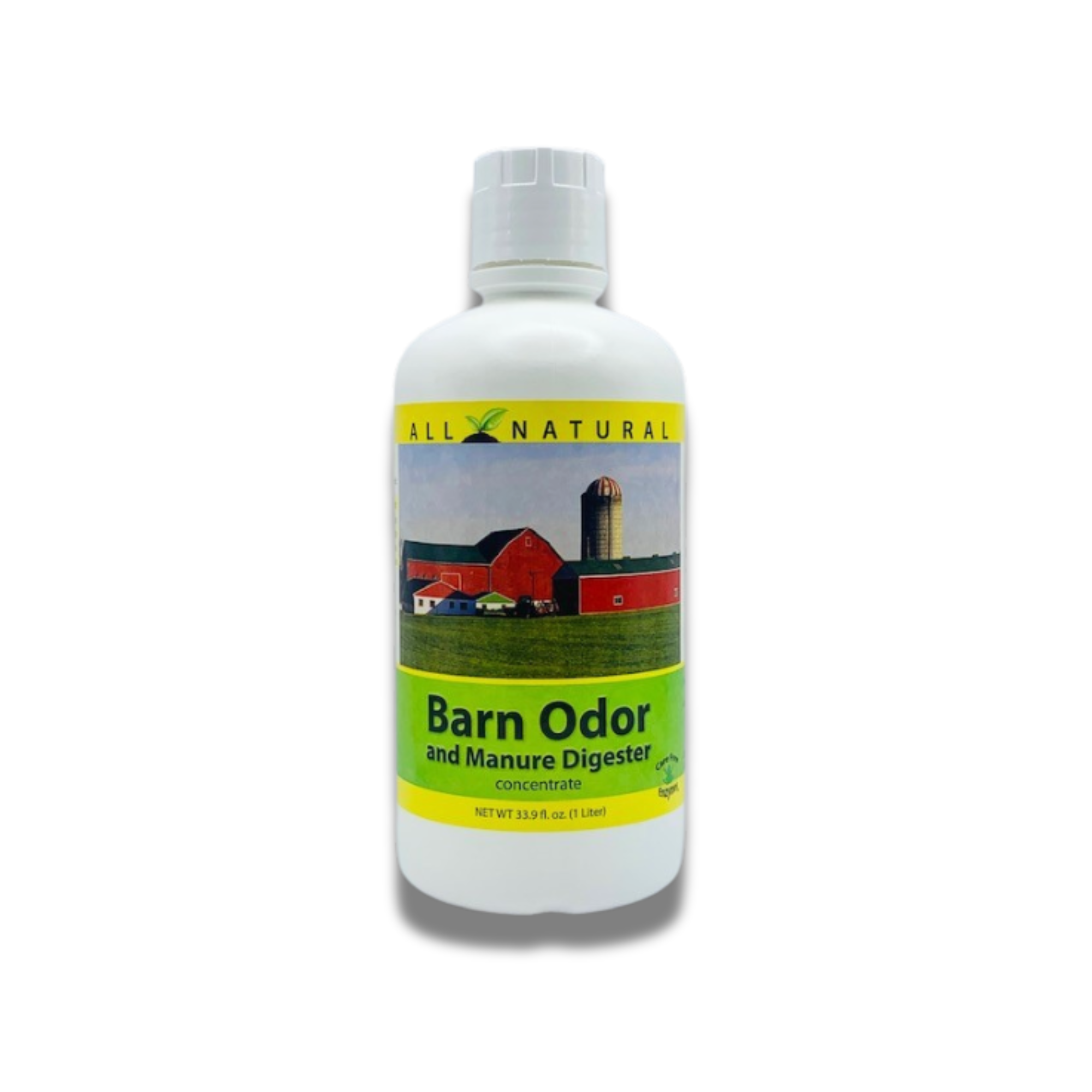 Concentrated Barn Deodorizer & Manure Digester | Ammonia Control for Livestock Stalls | 33.9 oz & 1 Gallon