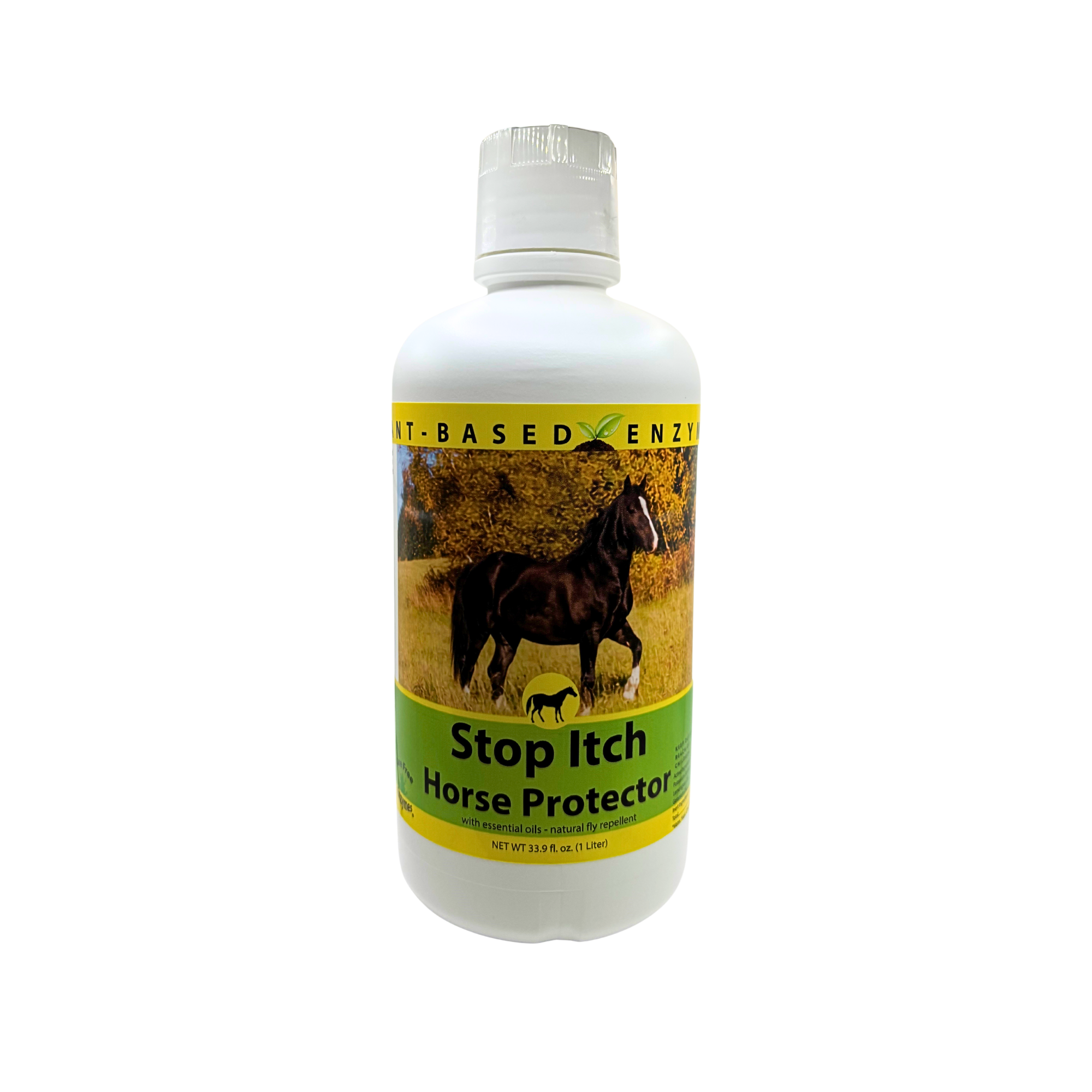 Natural Enzyme Spray for Horses | Stop Itch Horse Protector | Insect Deterrent | 32 oz, 33.9 oz & 1 Gallon