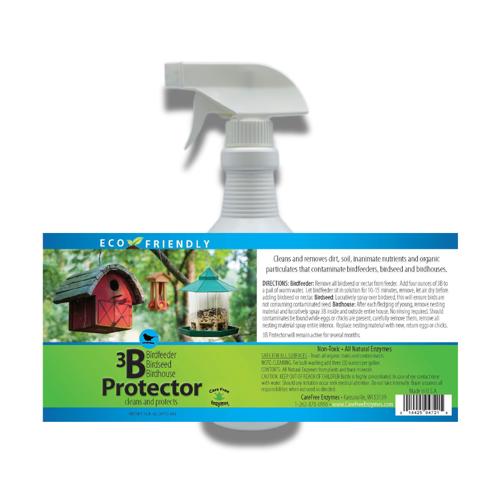 3-in-1 Bird Feeder, Seed & House Protector Spray | 3B Protector | 16 oz