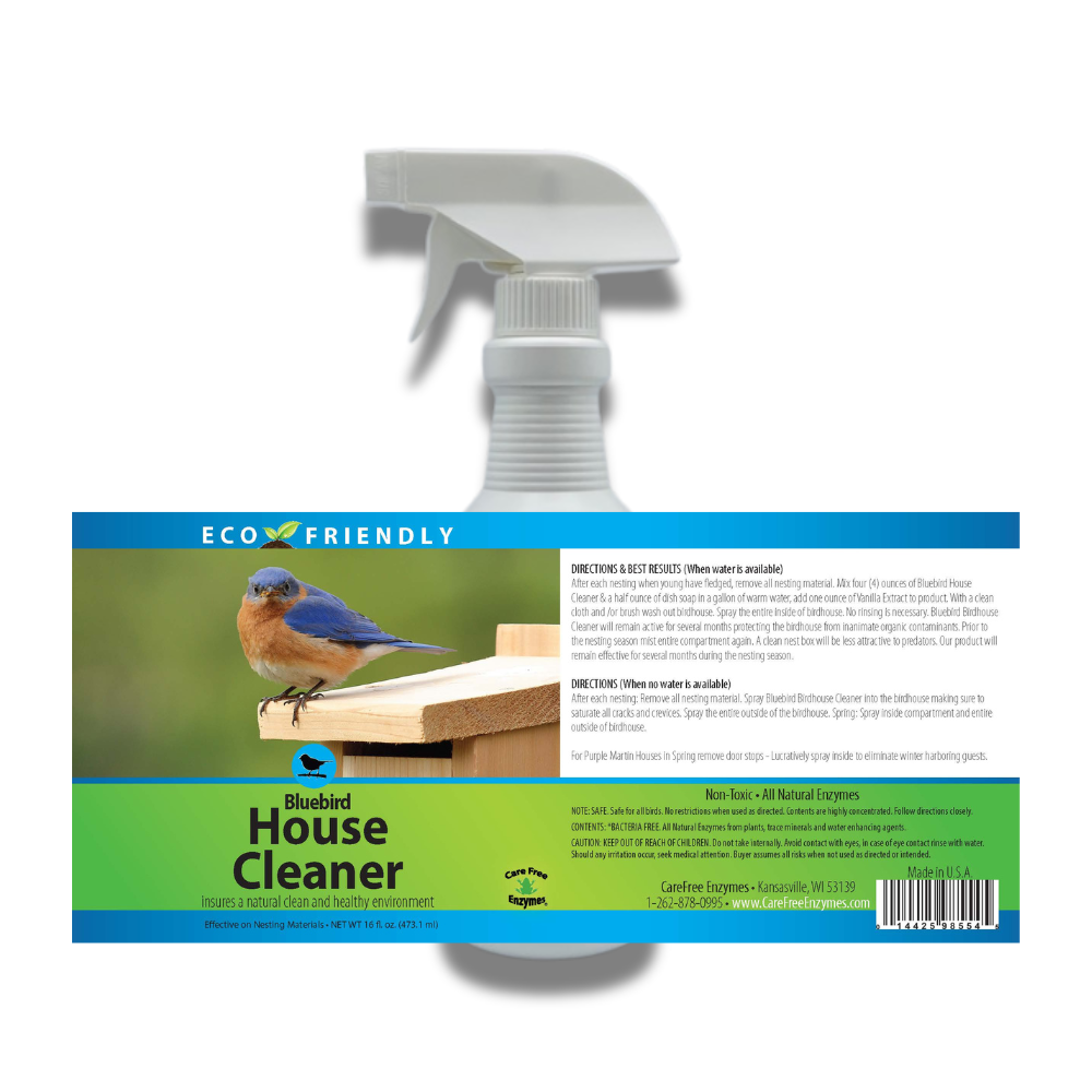Natural Bluebird House Protector Spray | Deters Wasps & Pests Safely | 16 oz