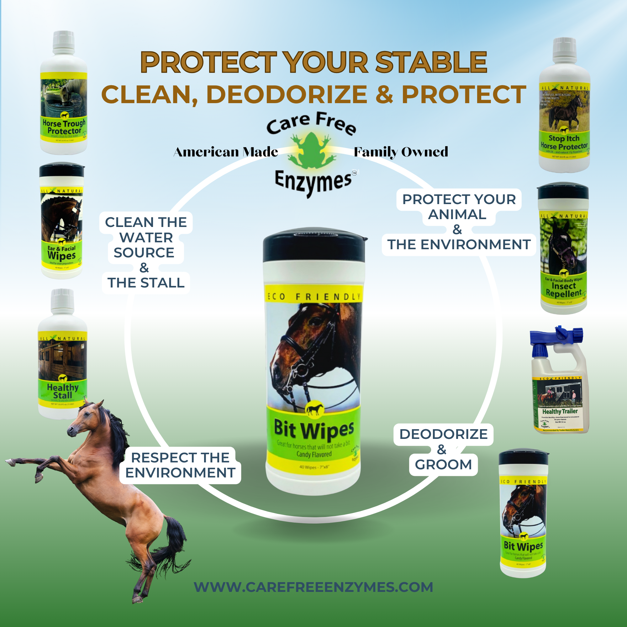 Natural Horse Bit Wipes with Peppermint Oil | Cleans & Polishes Bits | 40 Count