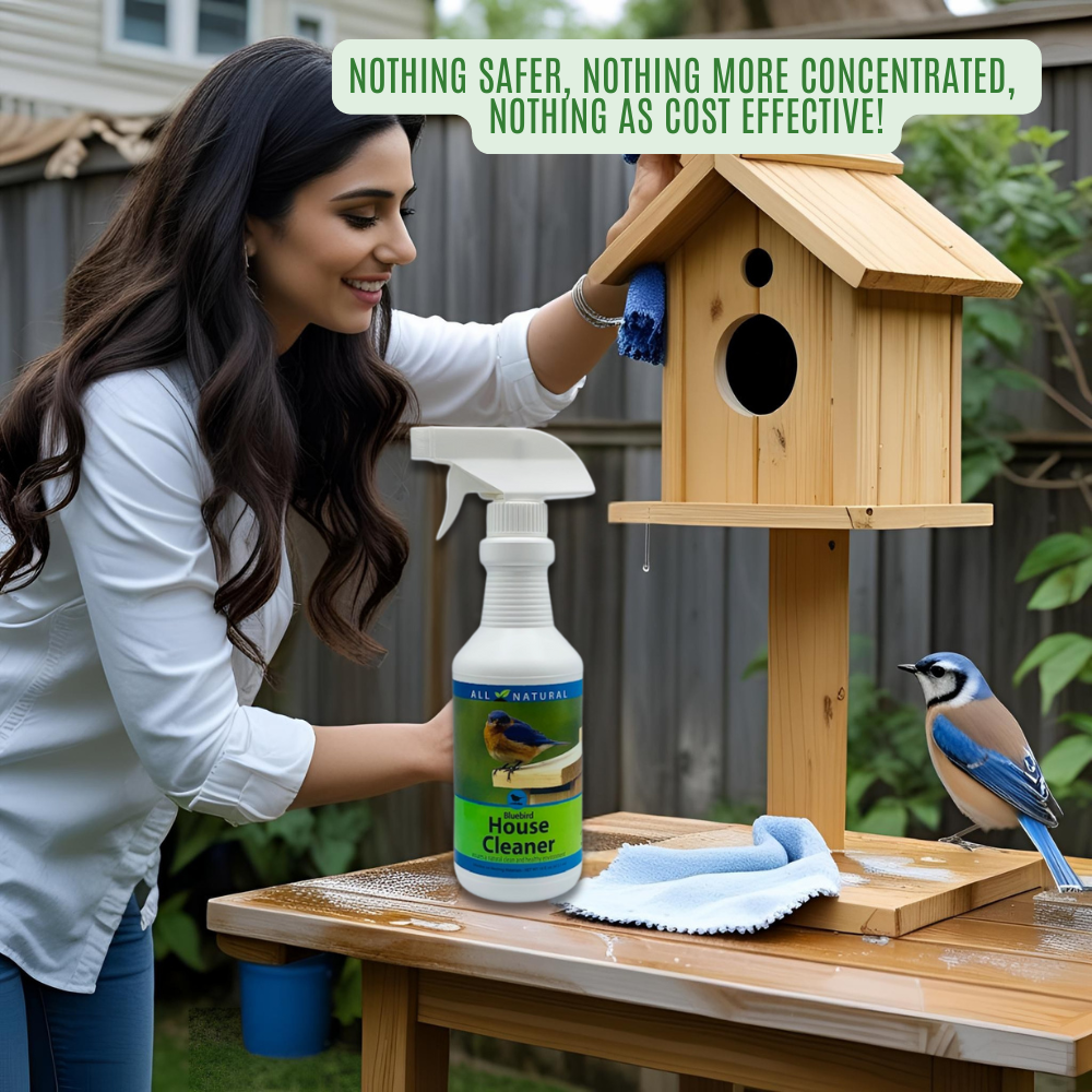 Natural Bluebird House Protector Spray | Deters Wasps & Pests Safely | 16 oz
