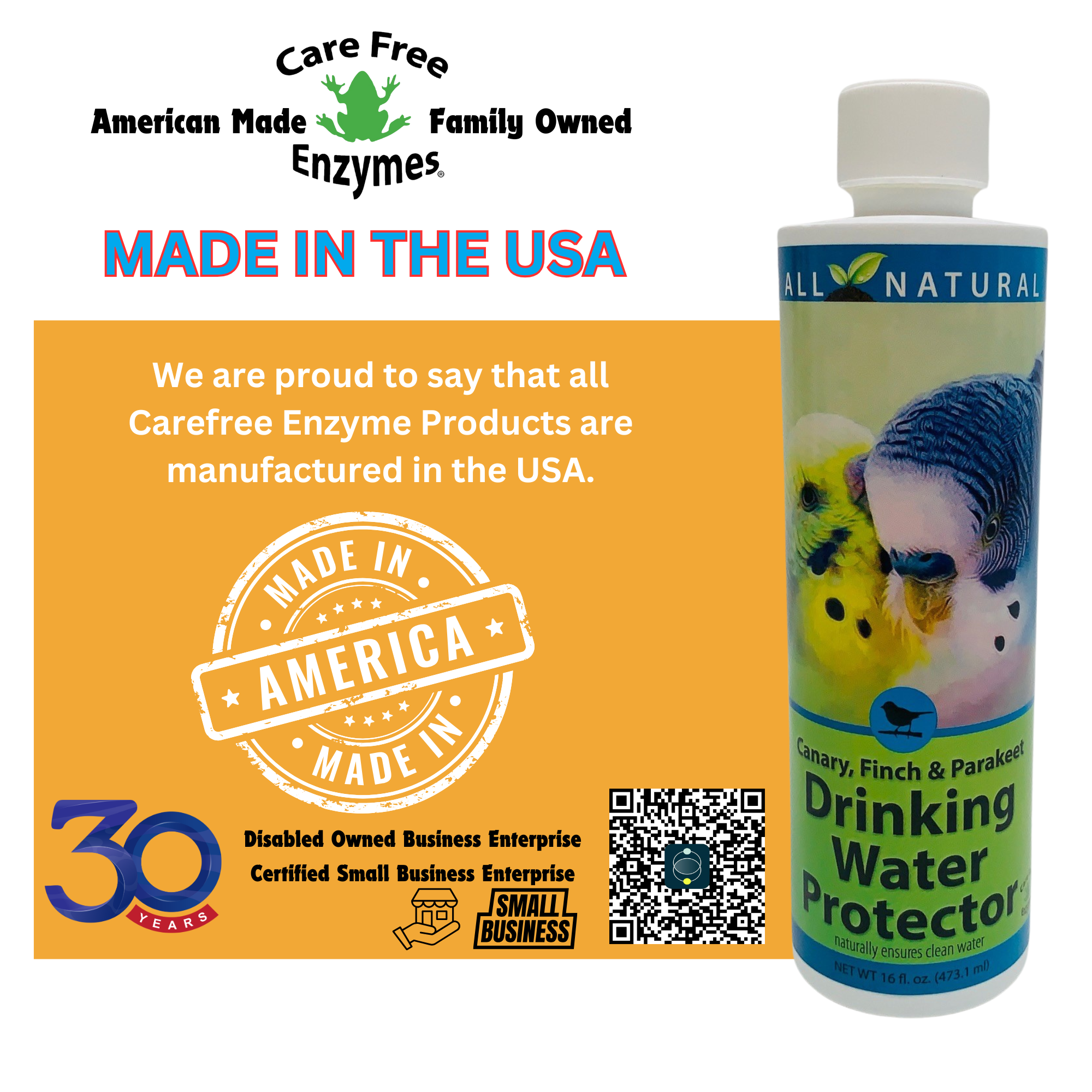 Pet Bird Drinking Water Protector | Keeps Water Fresh & Slime-Free | 16 oz & 33.9 oz