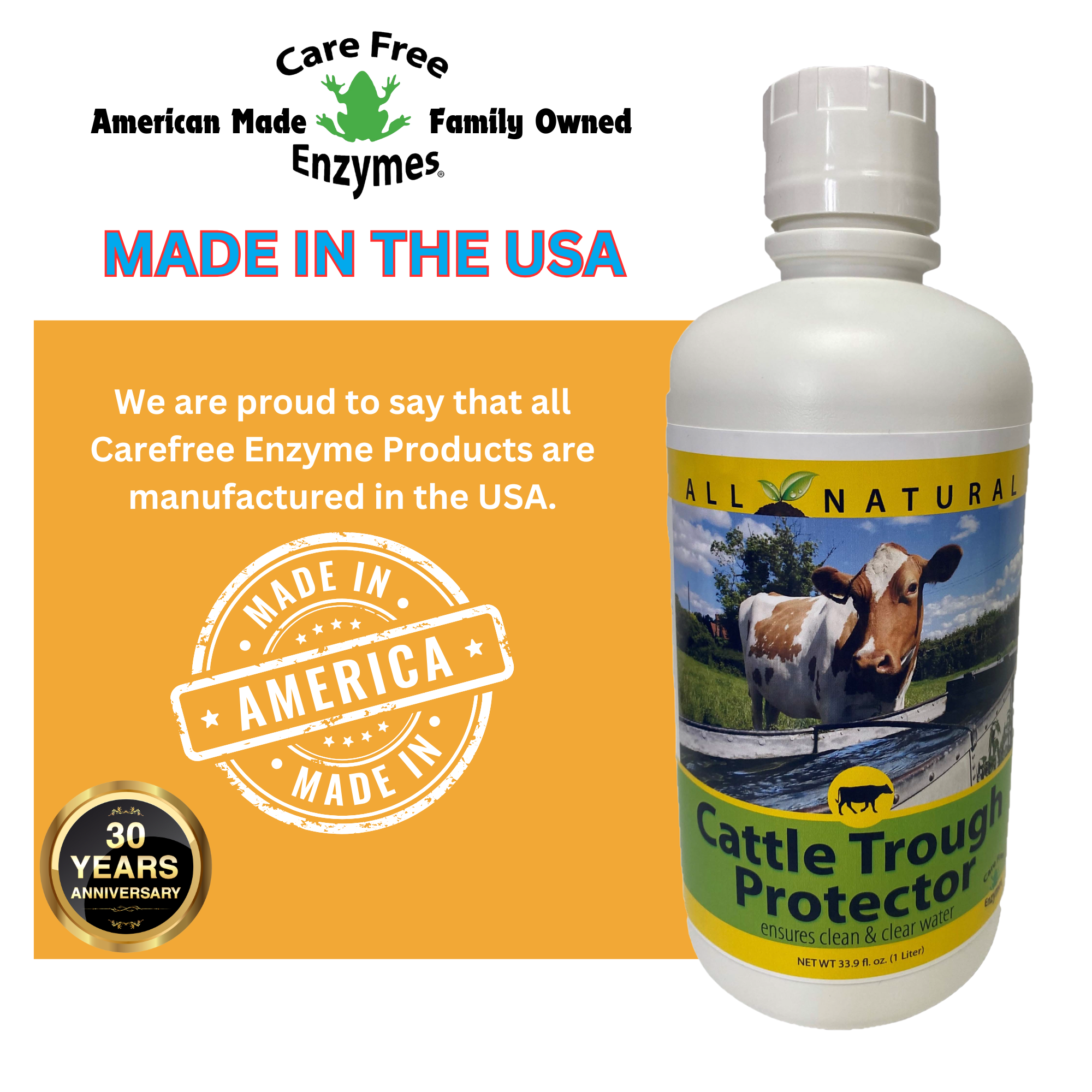 Cattle Water Trough & Stock Tank Treatment | Prevents Algae & Slime | 33.9 oz
