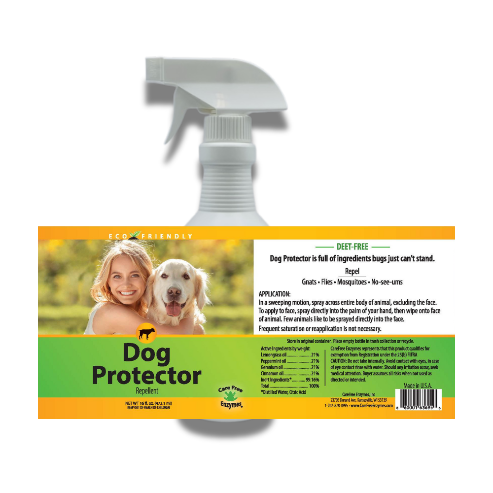 Natural Bee & Wasp Repellent for Dogs | Stinging Insect Deterrent | Dog Protector Repellent | 8 oz & 16 oz