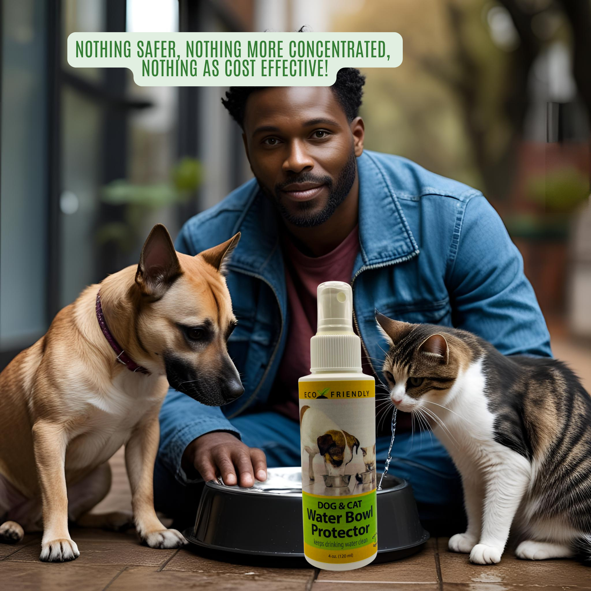 Natural Pet Water Bowl Protector | Prevents Slime Buildup | 4 oz