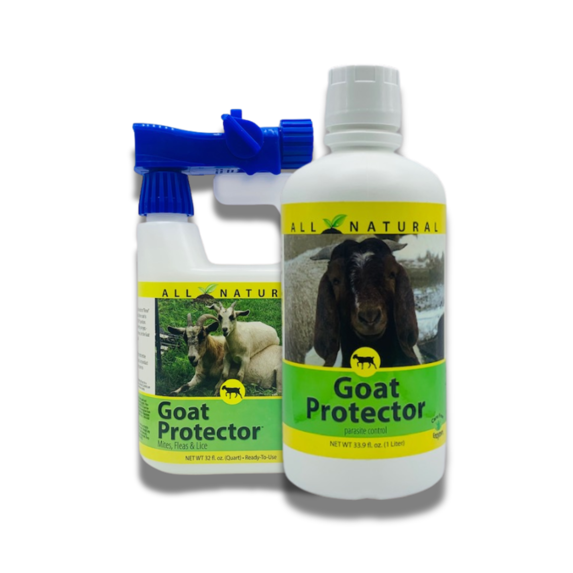 Natural Mite & Parasite Spray for Goats | Soothes Itchy Skin | Goat Protector | 32 oz, 33.9 oz & 1 Gallon