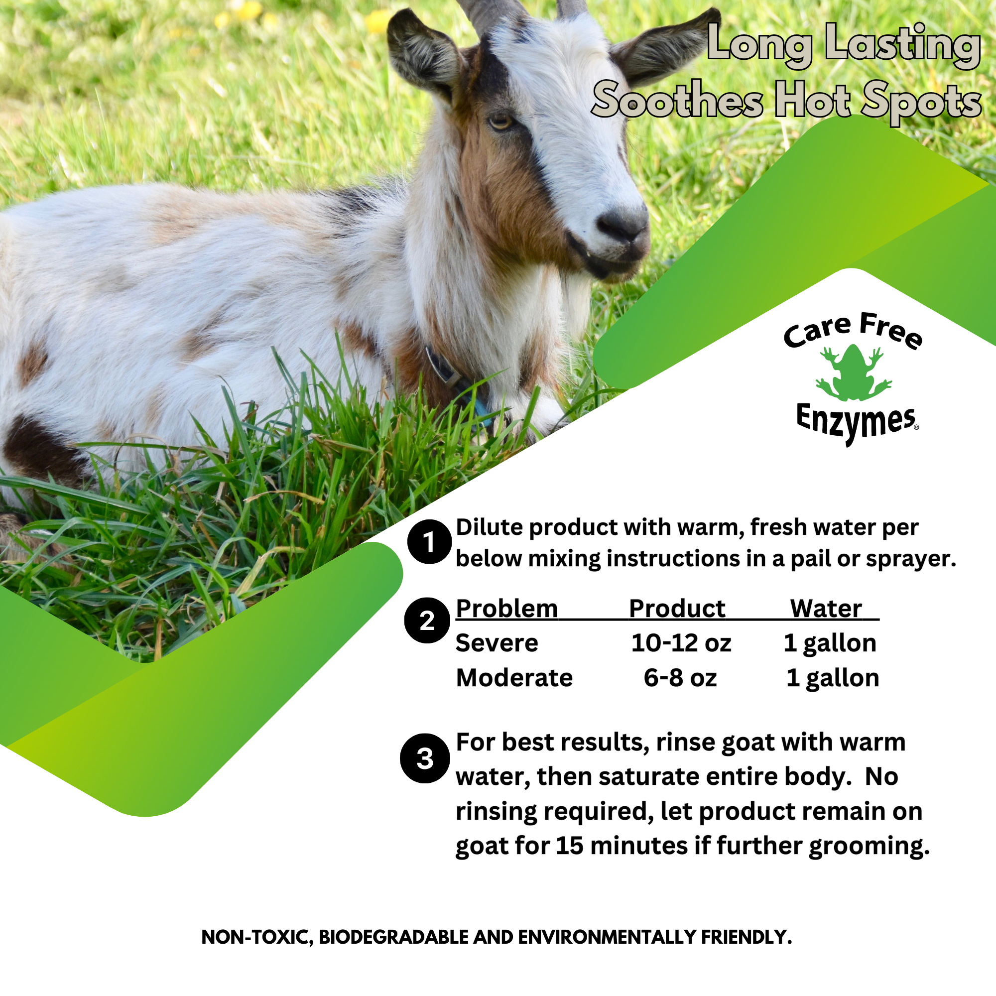 Natural Itch Relief Spray for Goats | Soothes Bites & Skin Irritations | Stop Itch Goat Protector | 32 oz & 33.9 oz