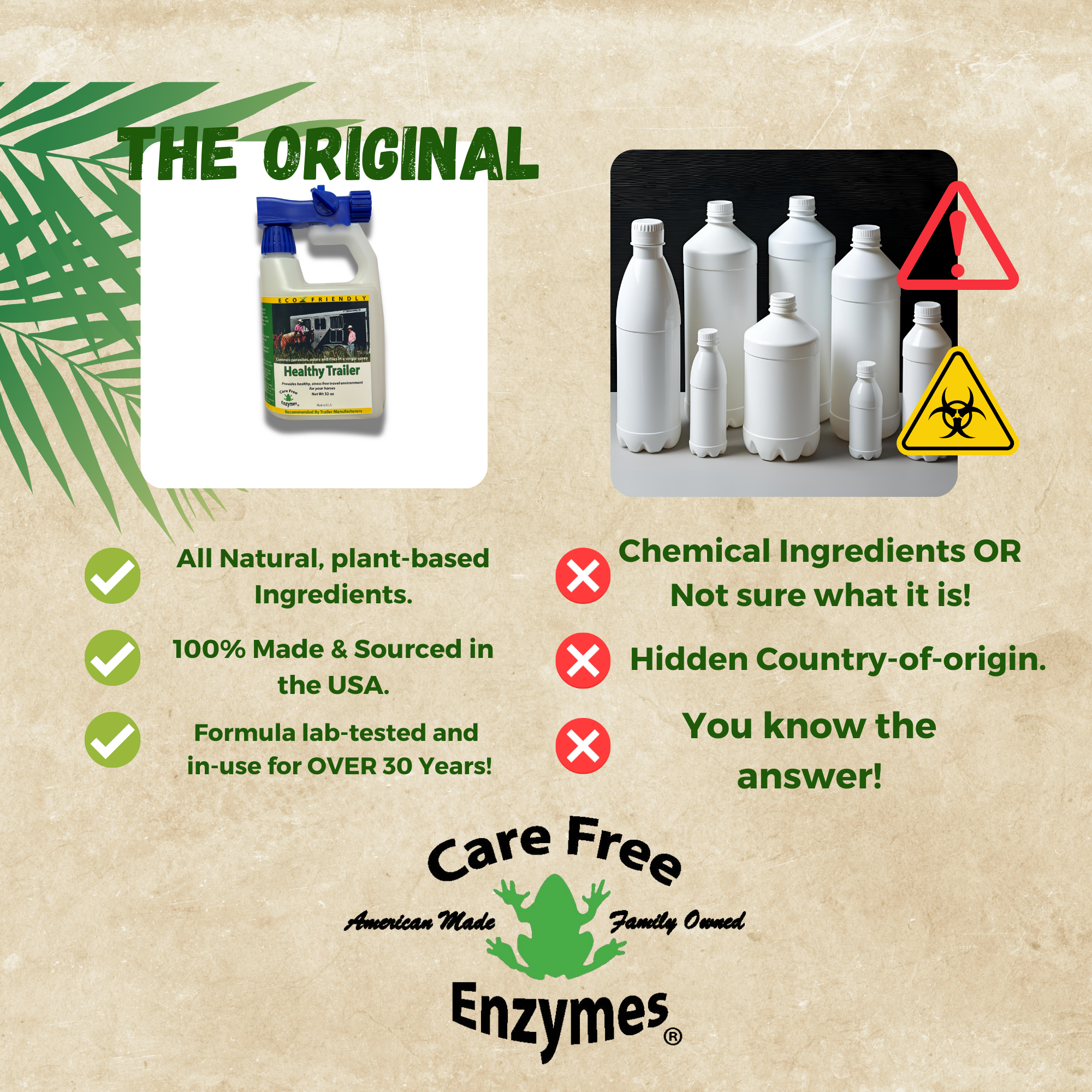 Horse & Livestock Trailer Cleaner & Deodorizer | Healthy Trailer | 32 oz & 33.9 oz