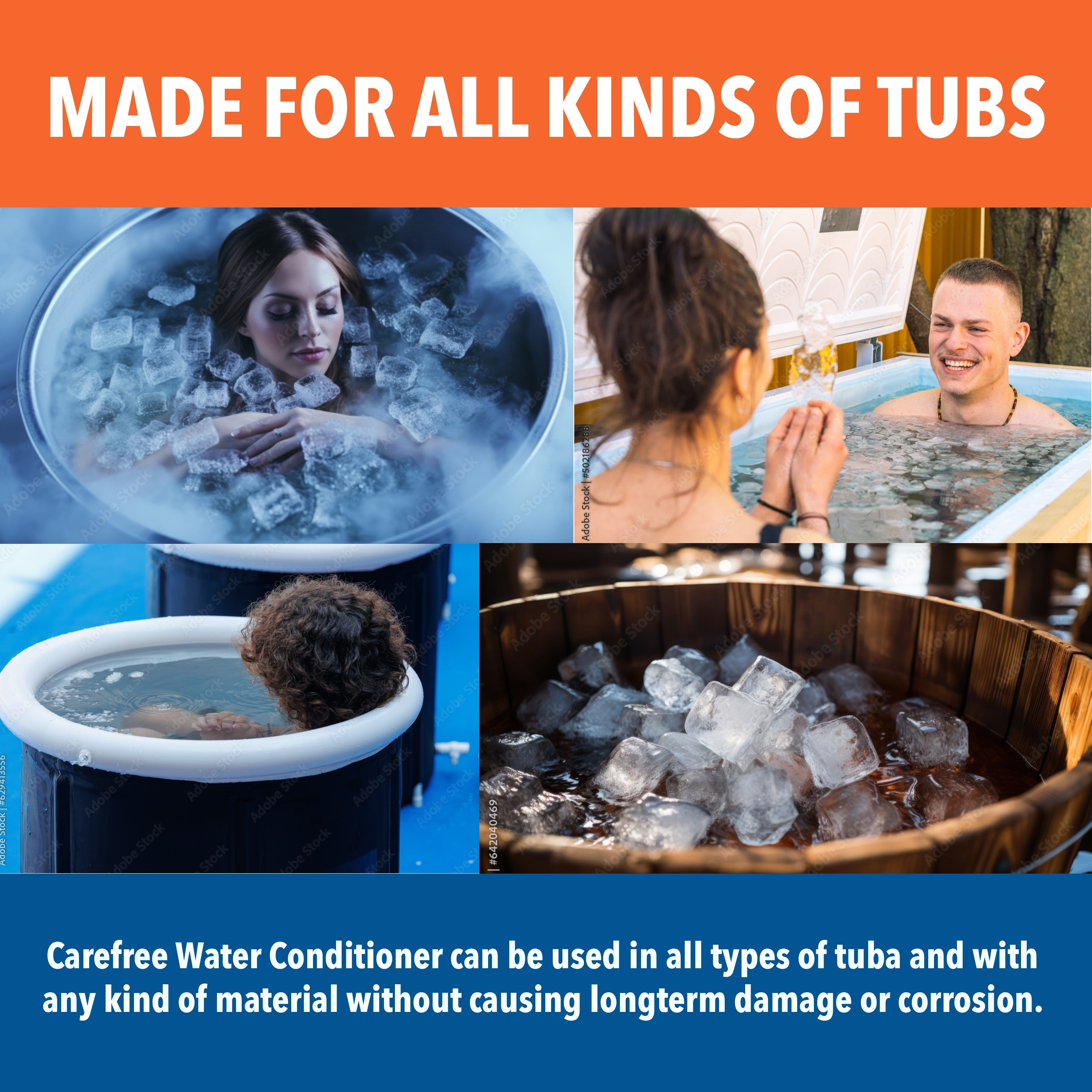 Natural Ice Bath & Cold Plunge Water Conditioner | Keeps Water Clean & Clear | 16 oz