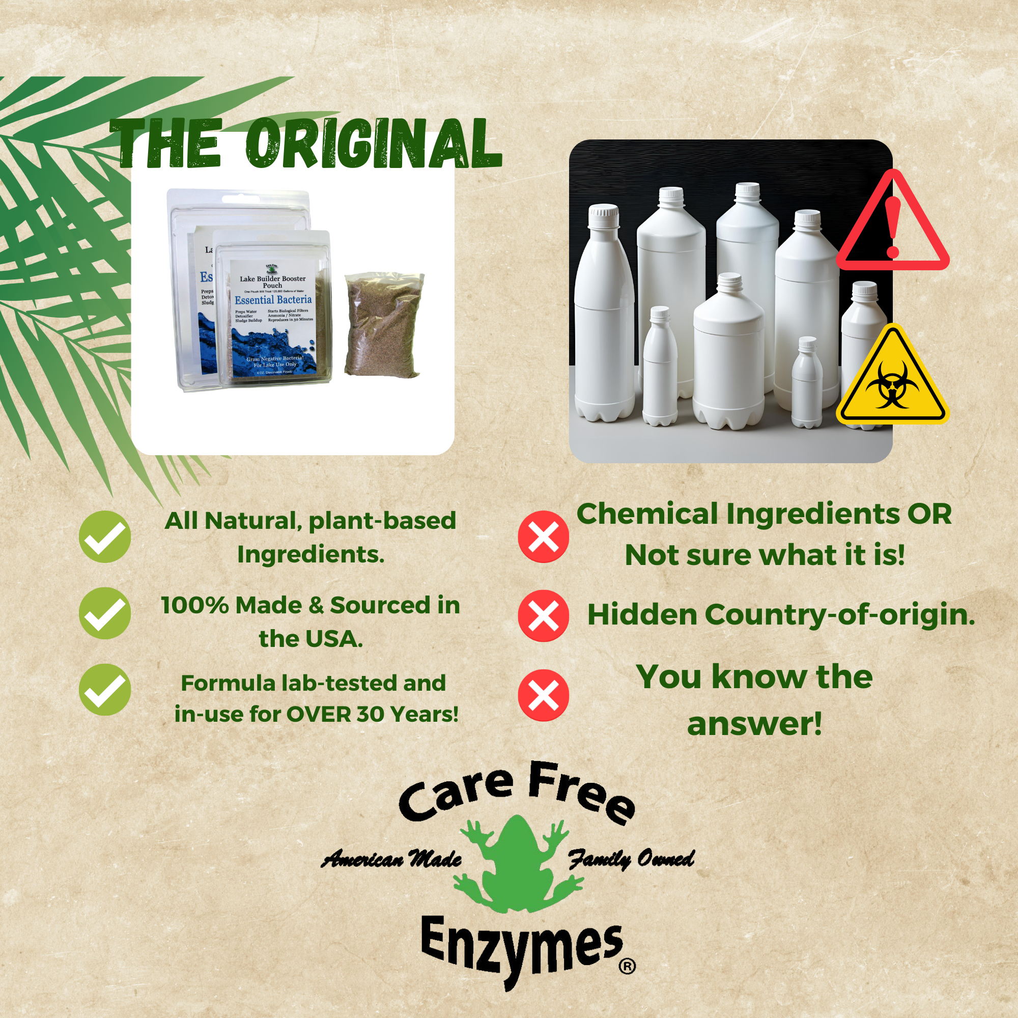 Beneficial Bacteria for Large Ponds & Lakes | Reduces Muck & Sludge | Lake Builder Booster Pouch | 4 oz & 8 oz