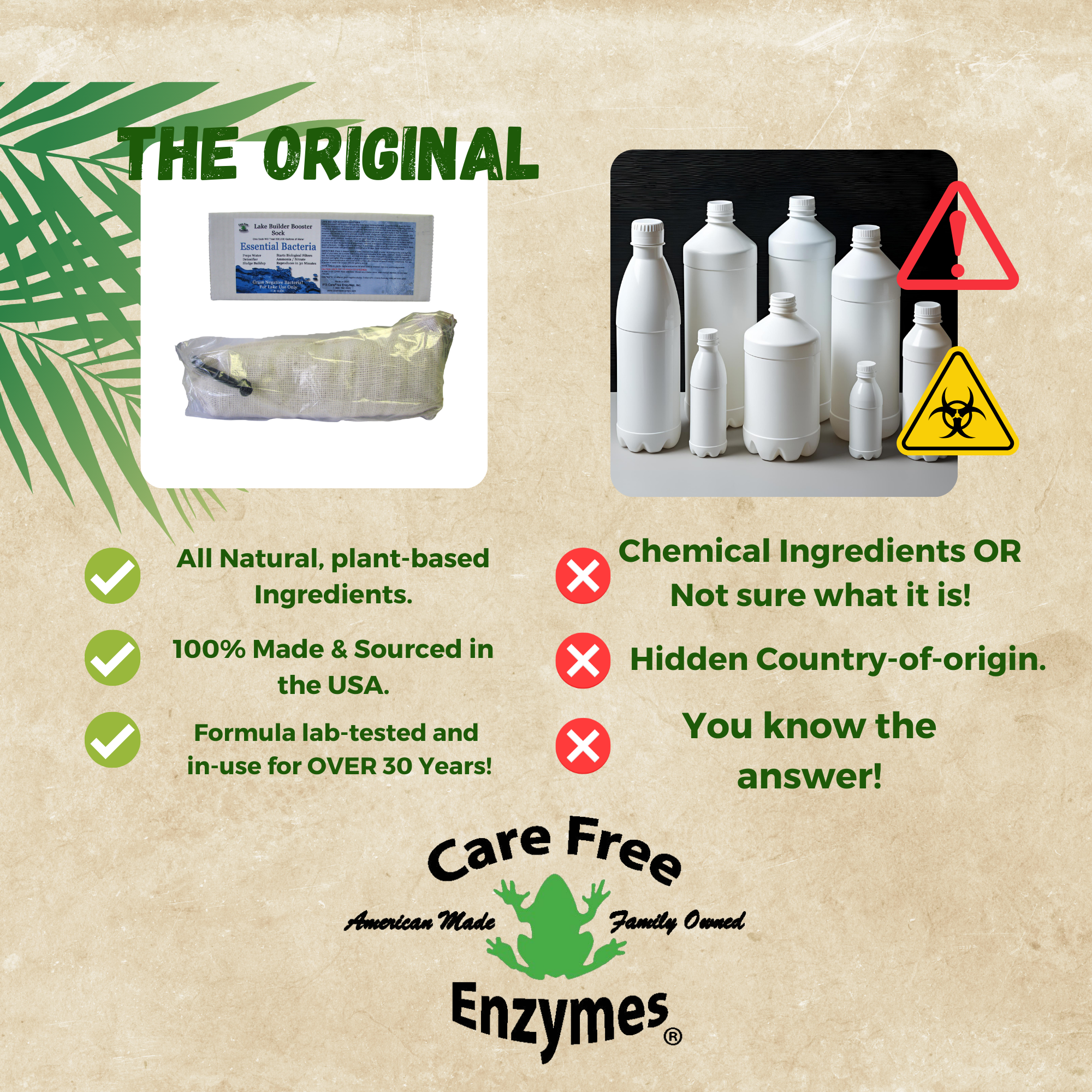 Time-Release Beneficial Bacteria for Ponds & Lakes | Lake Builder Booster Sock | Treats 1/4 Acre