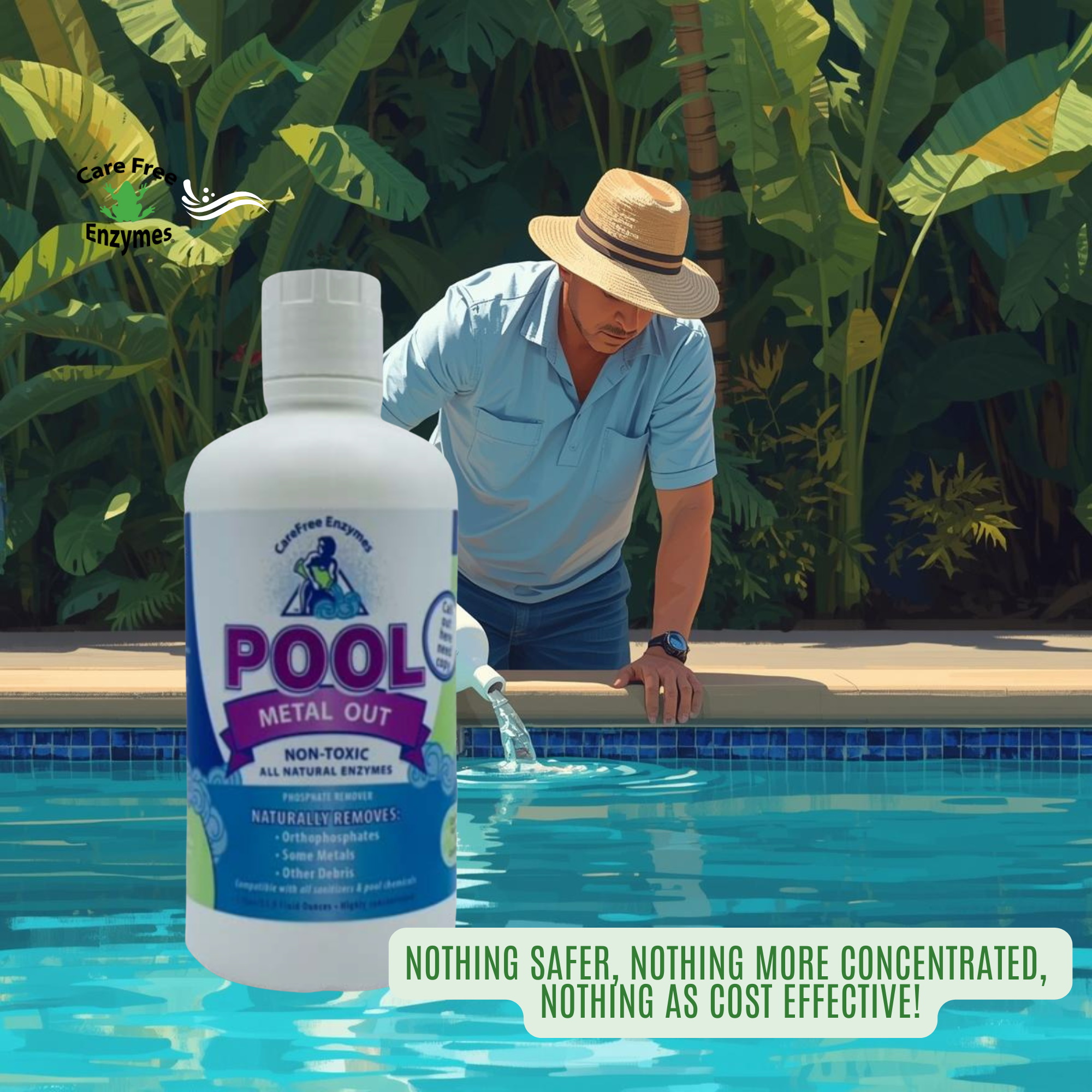 Pool Metal Out & Stain Preventer | Sequesters Iron, Copper & Manganese | 33.9 oz
