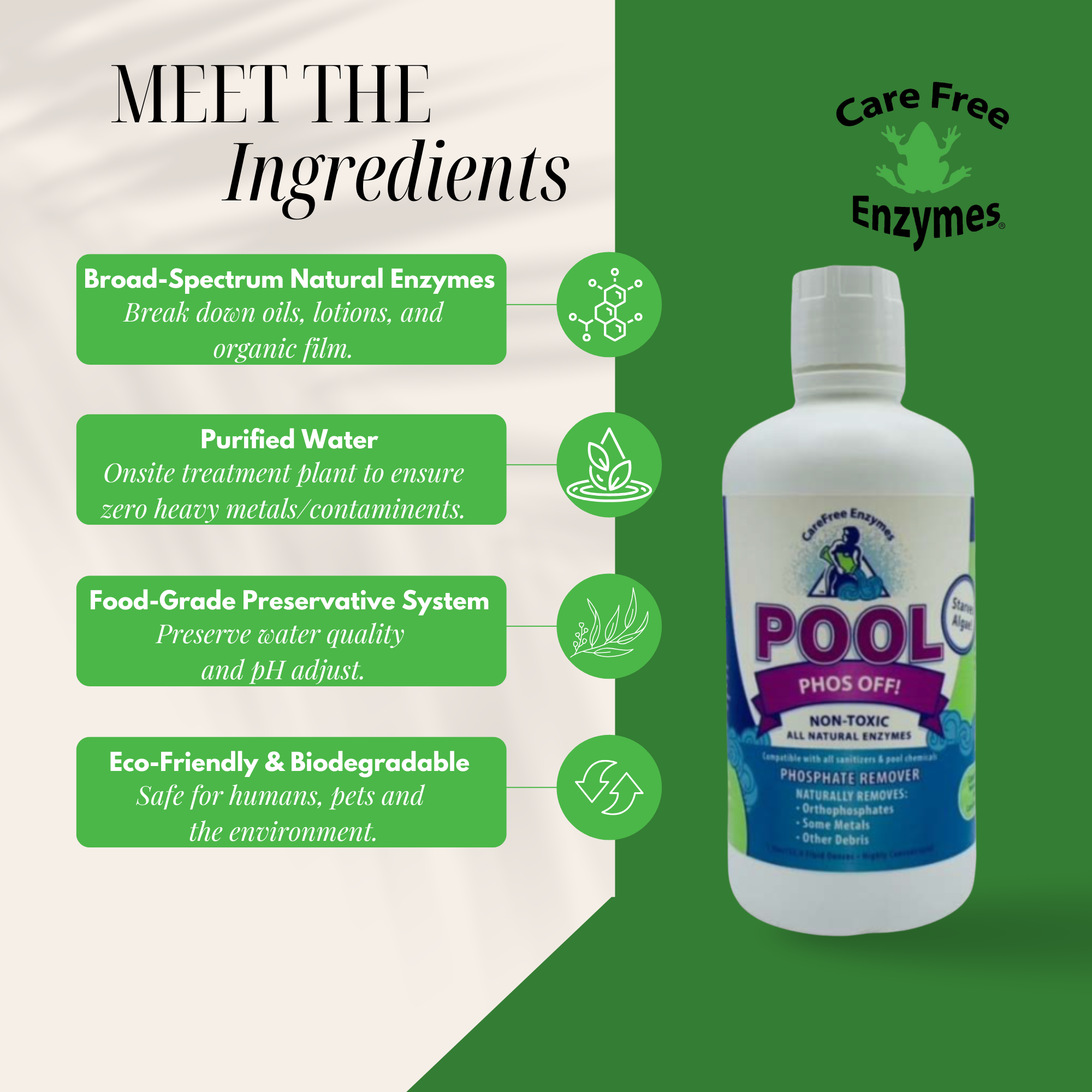 Pool Phosphate Remover | Starves Algae & Prevents Growth | Pool Phos Off | 33.9 oz