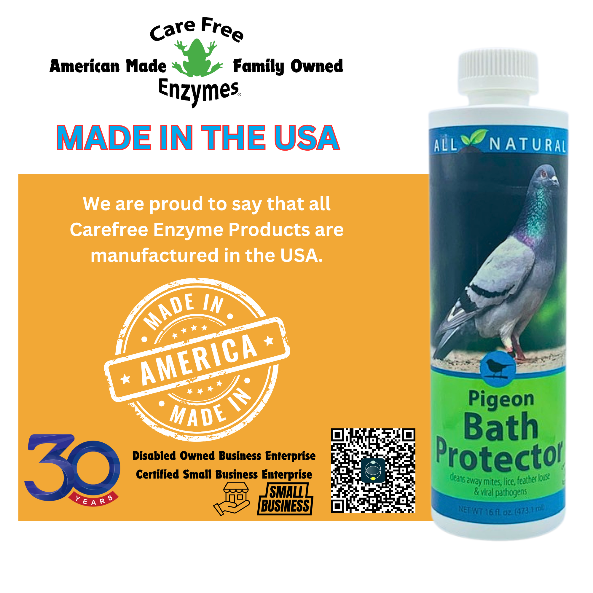 Pigeon Bath Protector & Feather Conditioner | For Show & Racing Pigeons | 16 oz & 33.9 oz