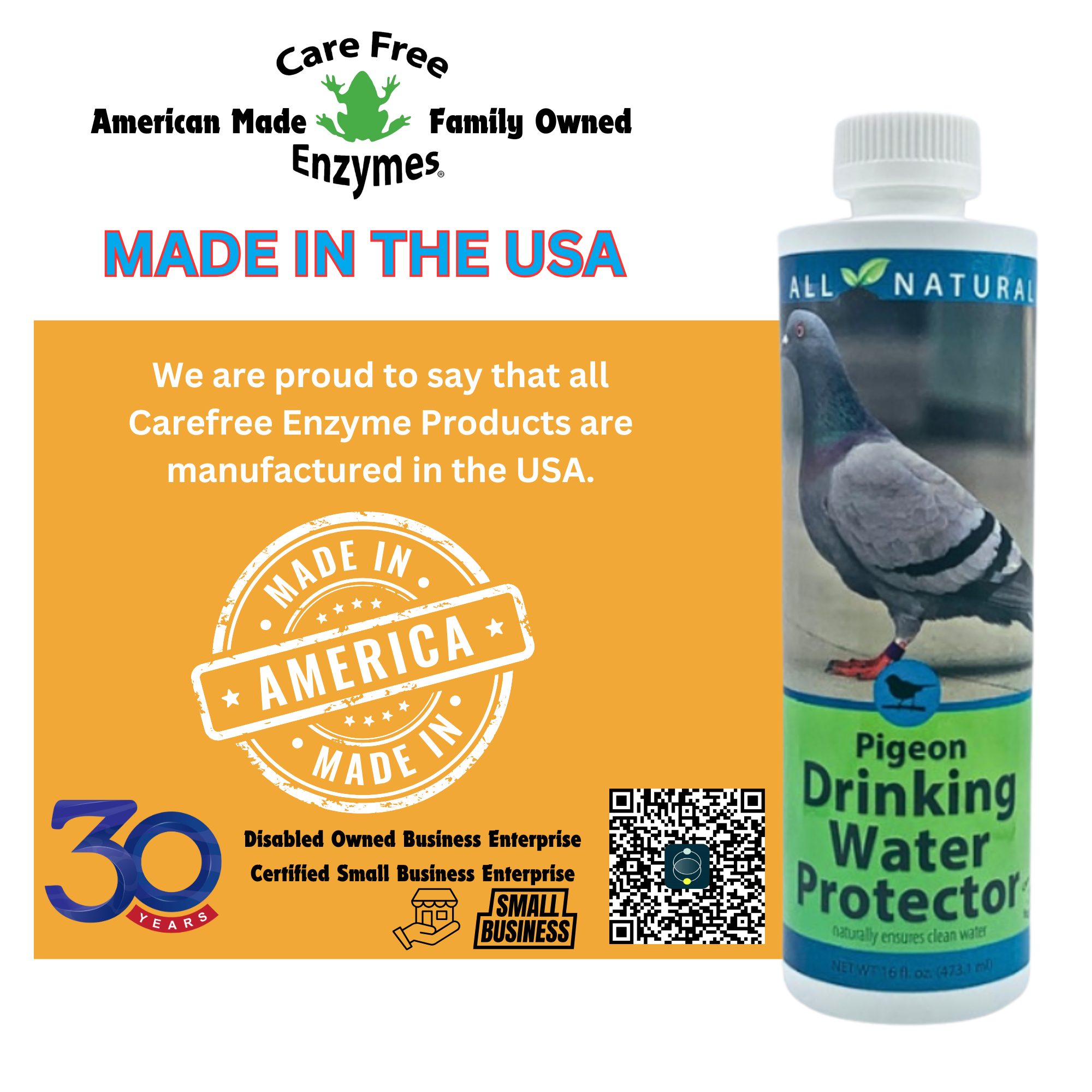 Pigeon Drinking Water Protector | Keeps Water Fresh & Slime-Free | 16 oz & 33.9 oz