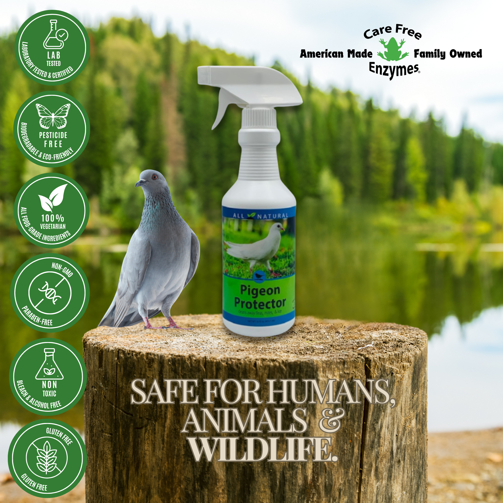 Mite & Lice Spray for Pigeons & Lofts | Pigeon Protector | 16 oz