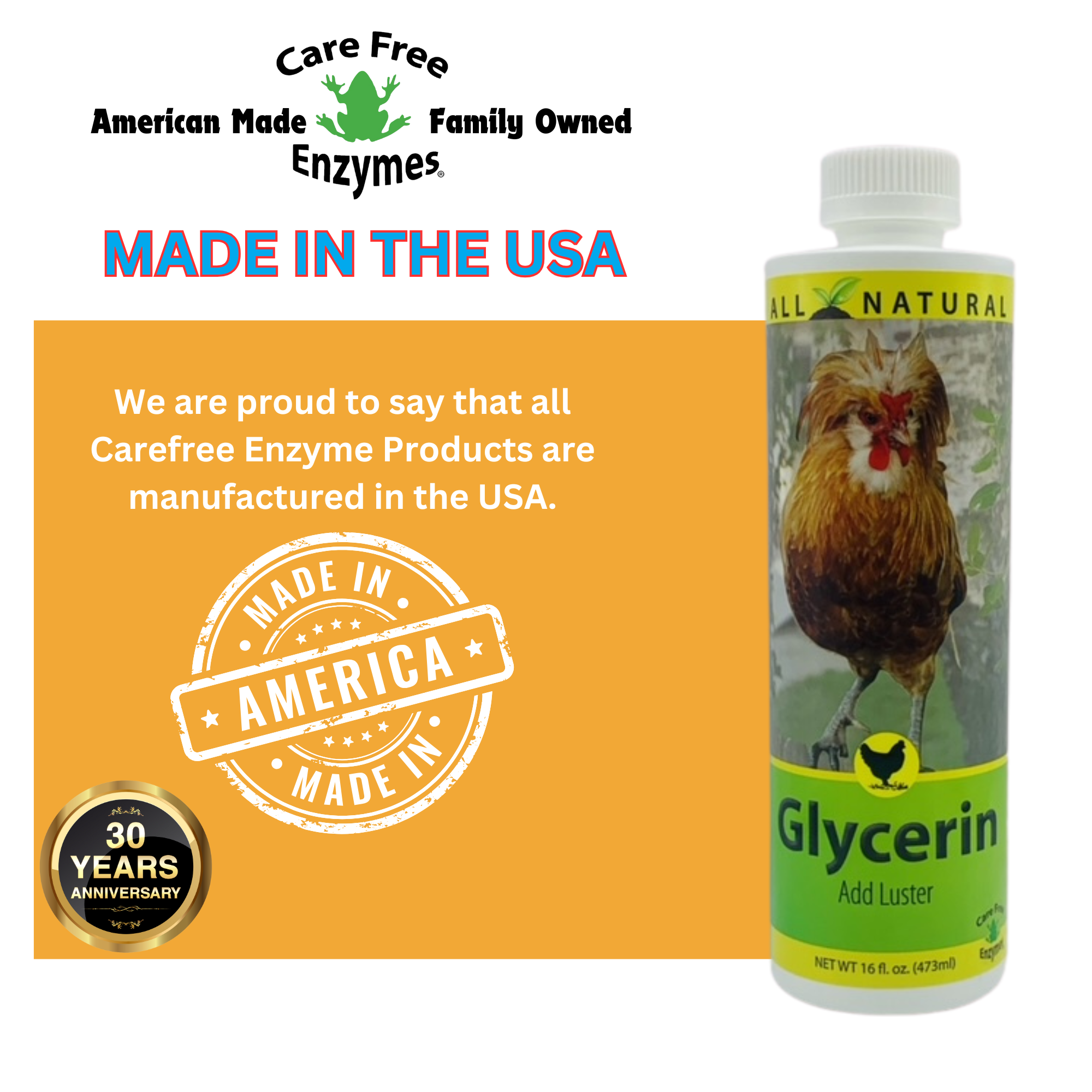 Show Chicken Grooming Glycerin | Conditions Comb, Wattles & Legs | 16 oz