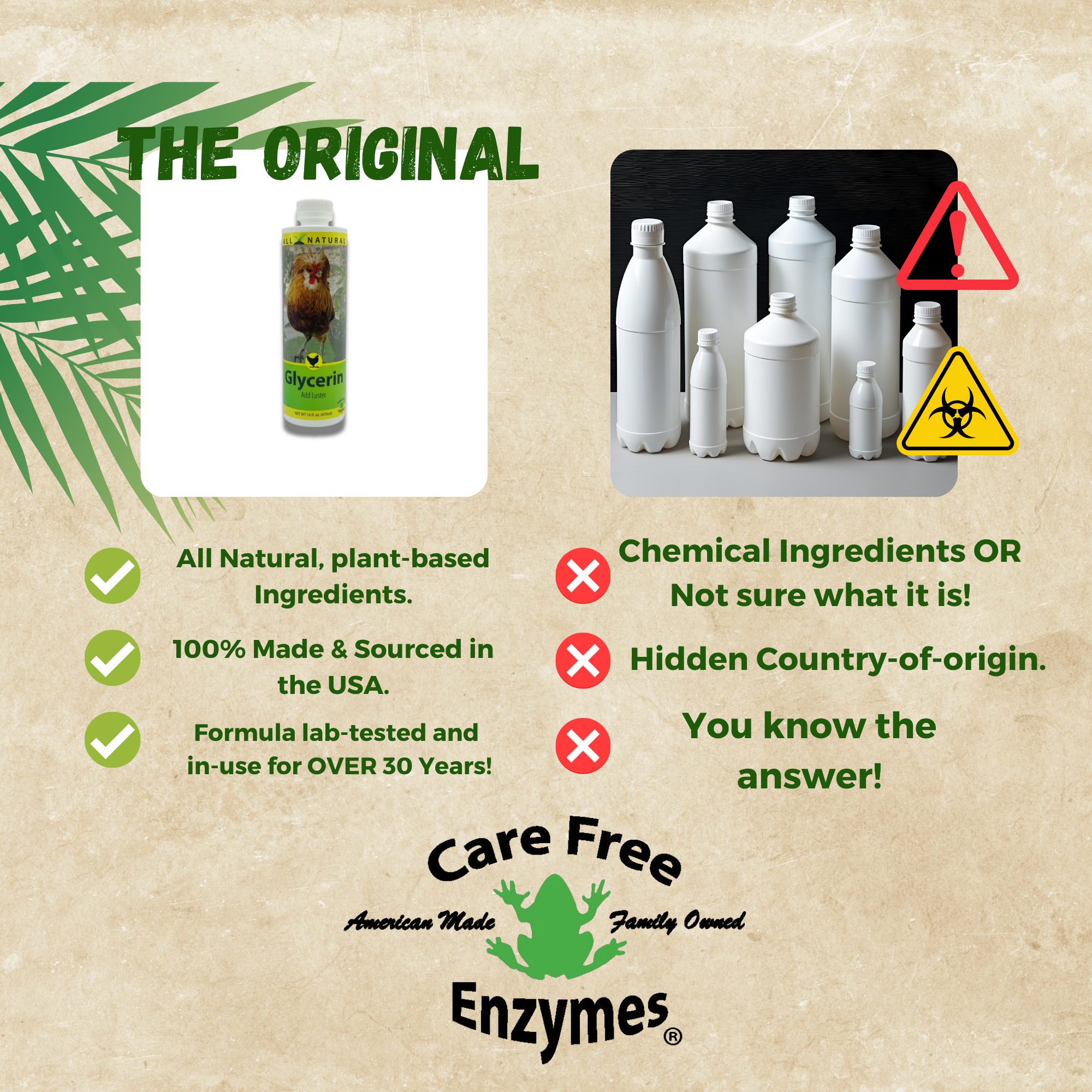 Show Chicken Grooming Glycerin | Conditions Comb, Wattles & Legs | 16 oz