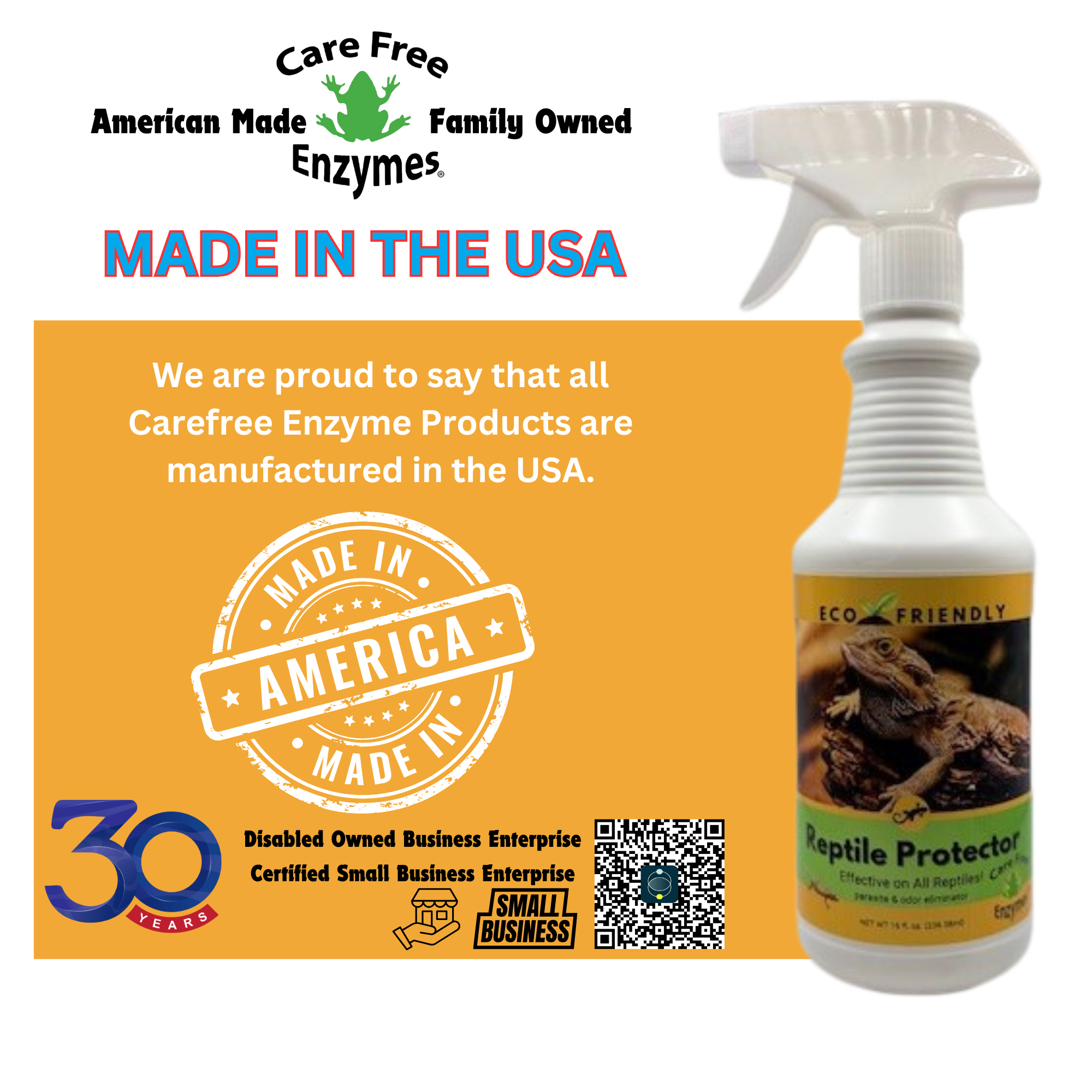 Reptile Mite & Parasite Spray | Safe for Snakes, Lizards & Terrariums | 8 oz & 16 oz