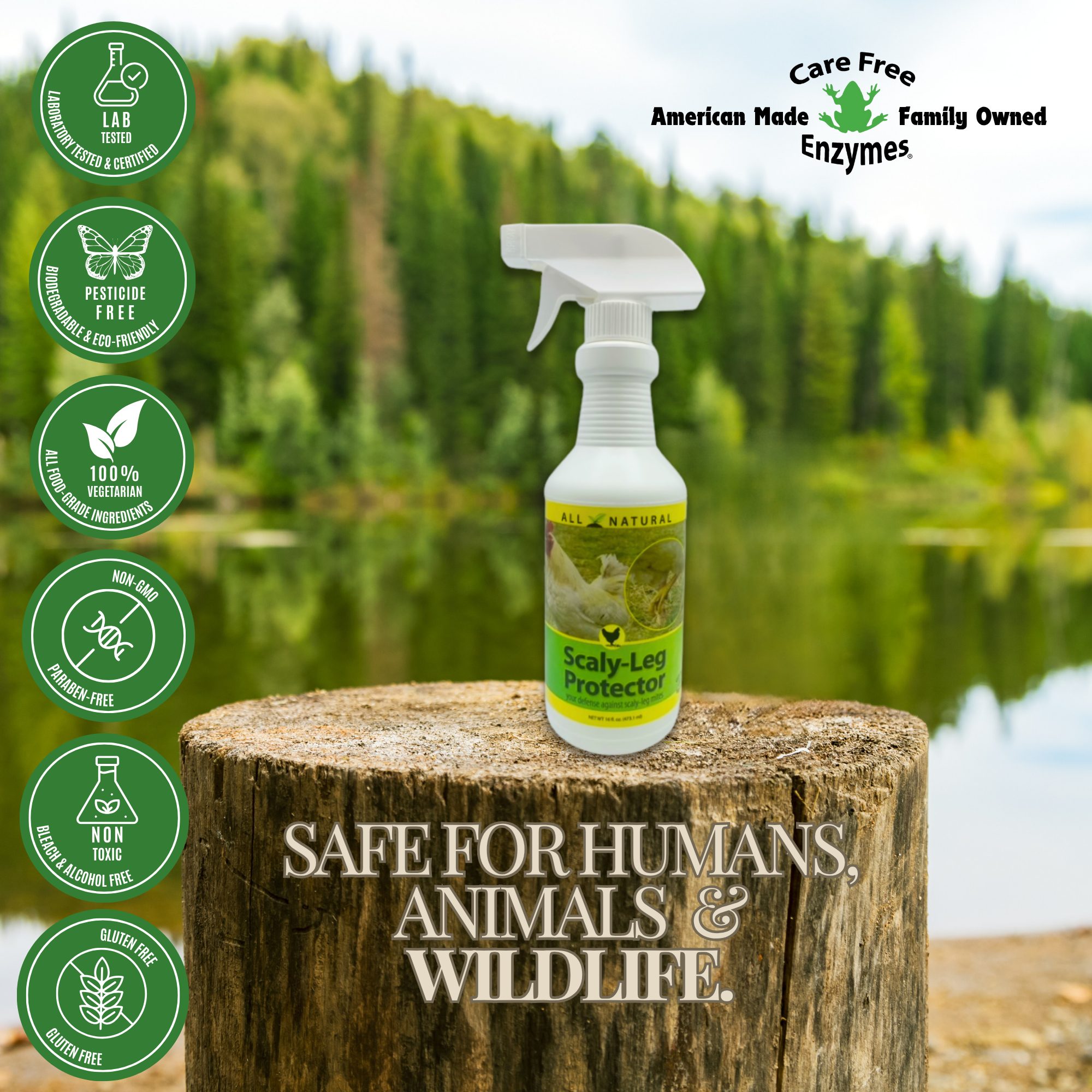 Natural Scaly Leg Mite Treatment for Chickens | Scaly-Leg Protector | 16 oz & 1 Gallon