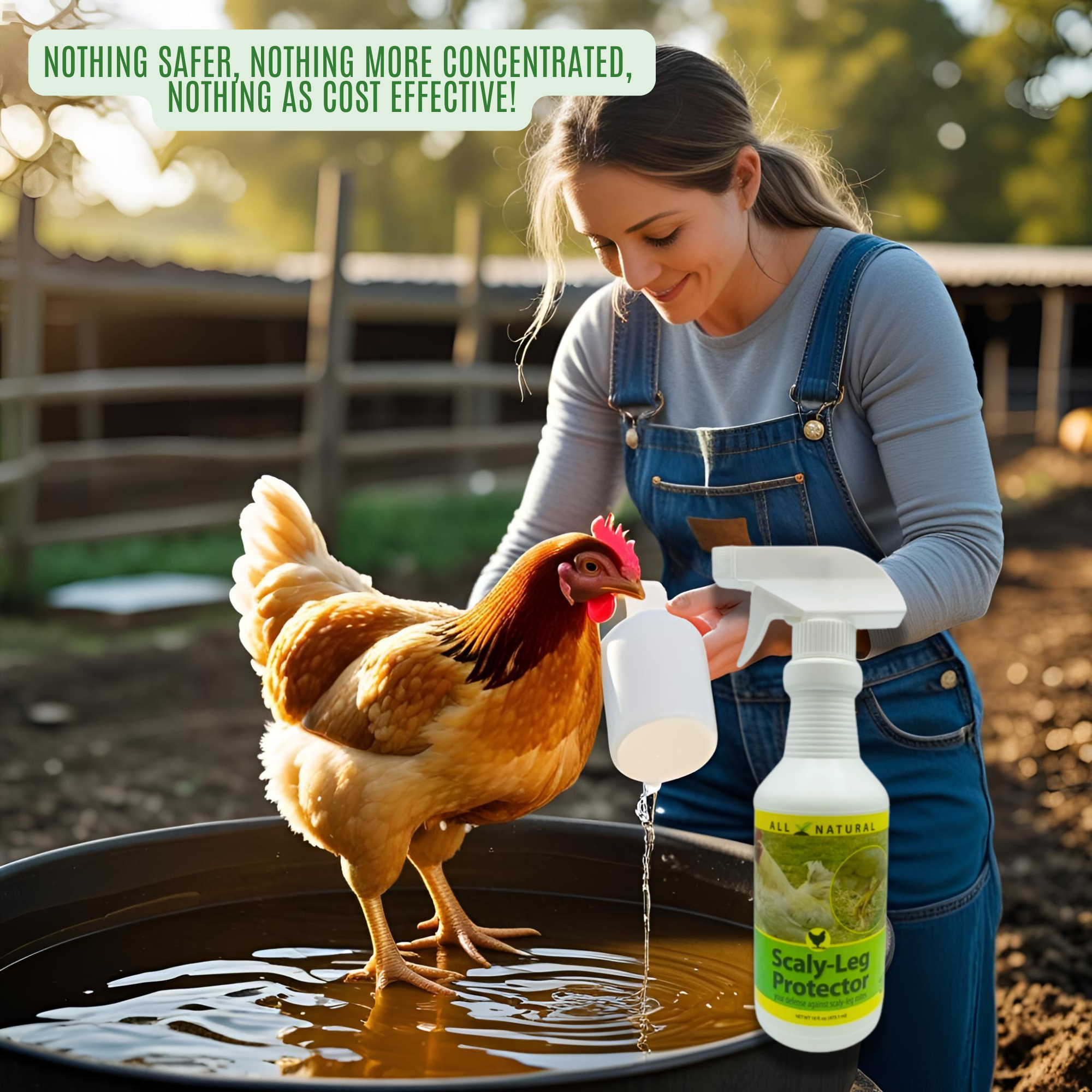 Natural Scaly Leg Mite Treatment for Chickens | Scaly-Leg Protector | 16 oz & 1 Gallon