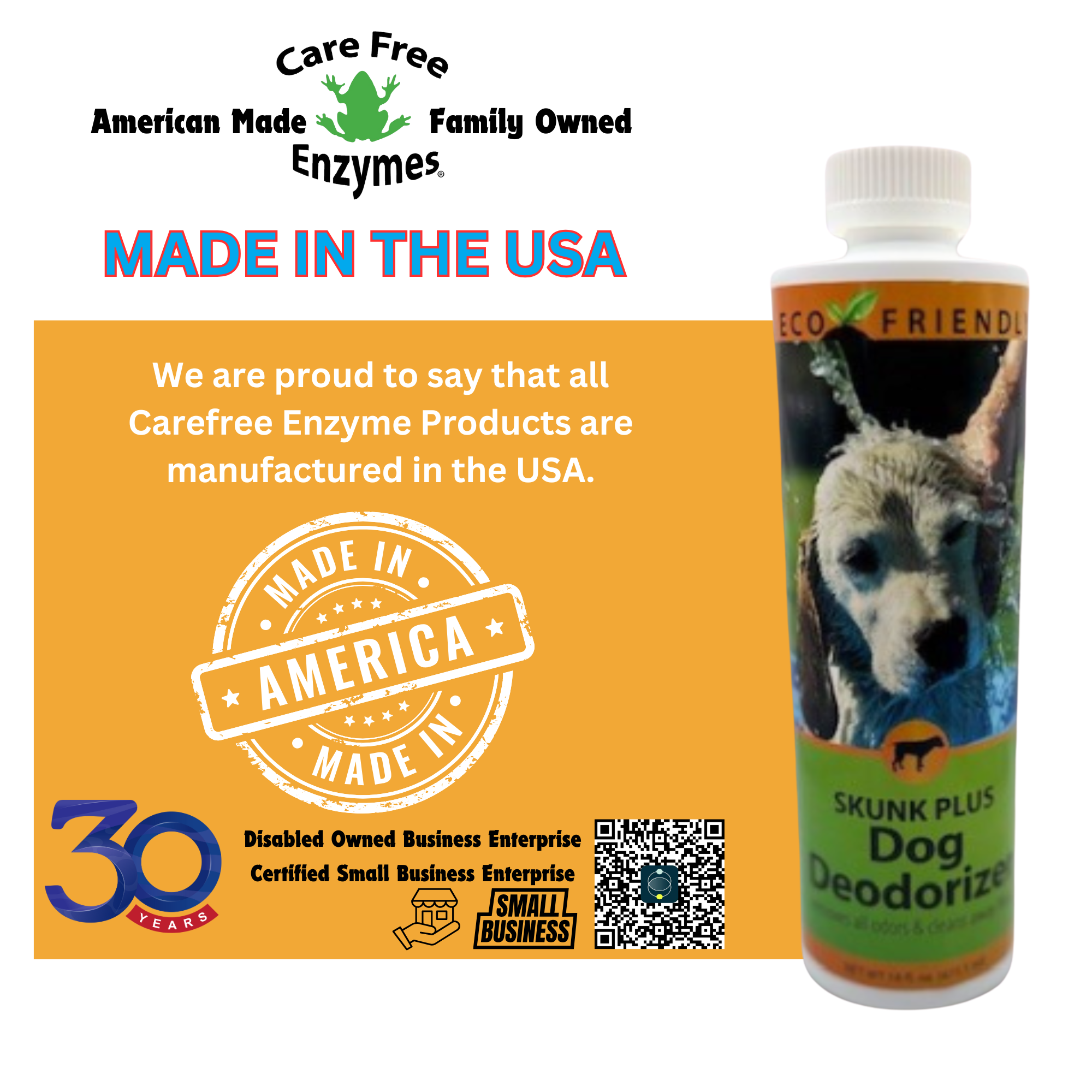 Skunk Odor Eliminator for Dogs & Cats | Skunk Plus Pet Deodorizer | 16 oz & 33.9 oz