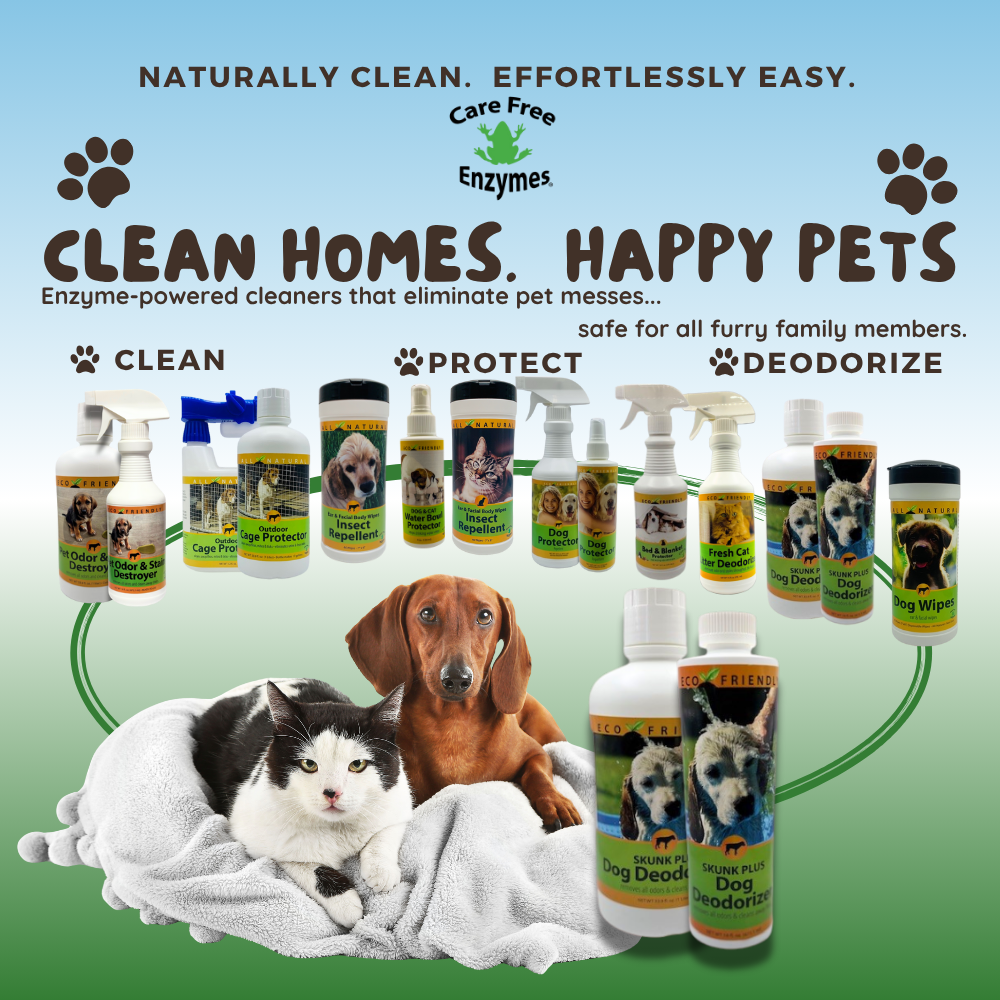 Skunk Odor Eliminator for Dogs & Cats | Skunk Plus Pet Deodorizer | 16 oz & 33.9 oz