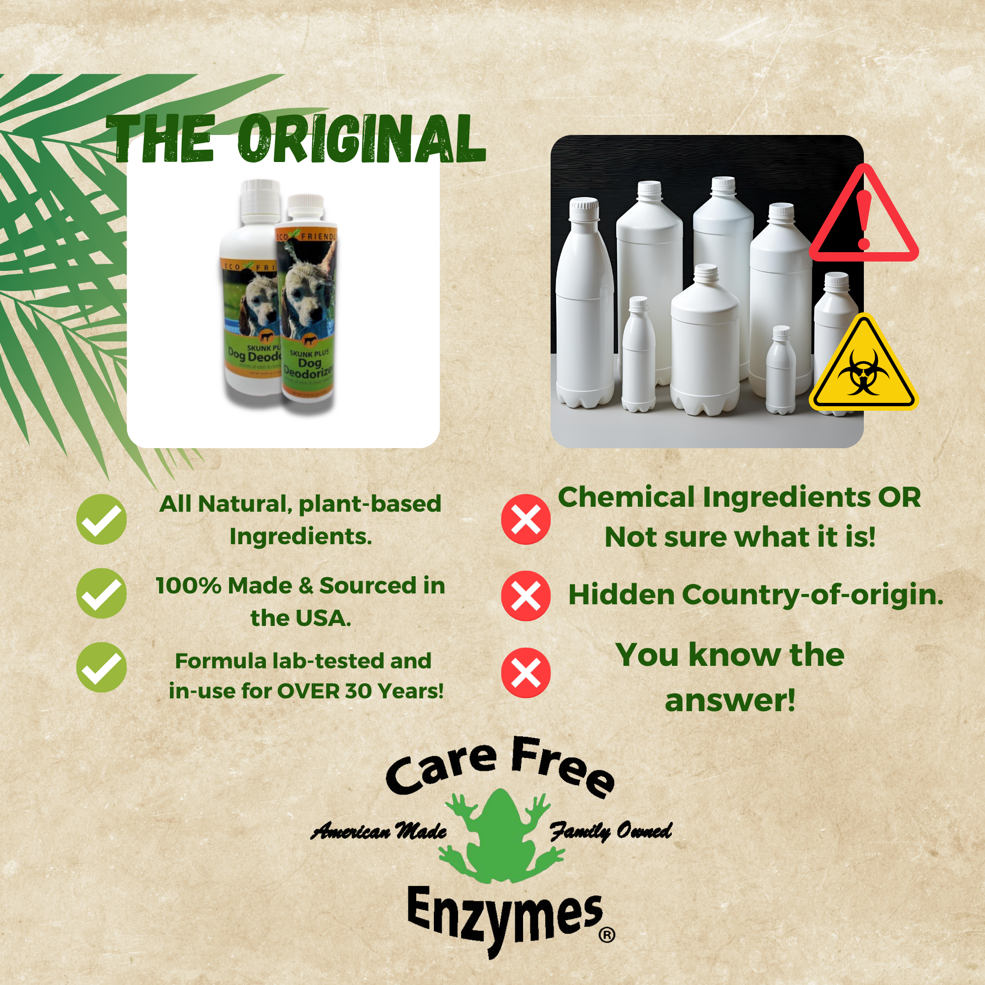 Skunk Odor Eliminator for Dogs & Cats | Skunk Plus Pet Deodorizer | 16 oz & 33.9 oz