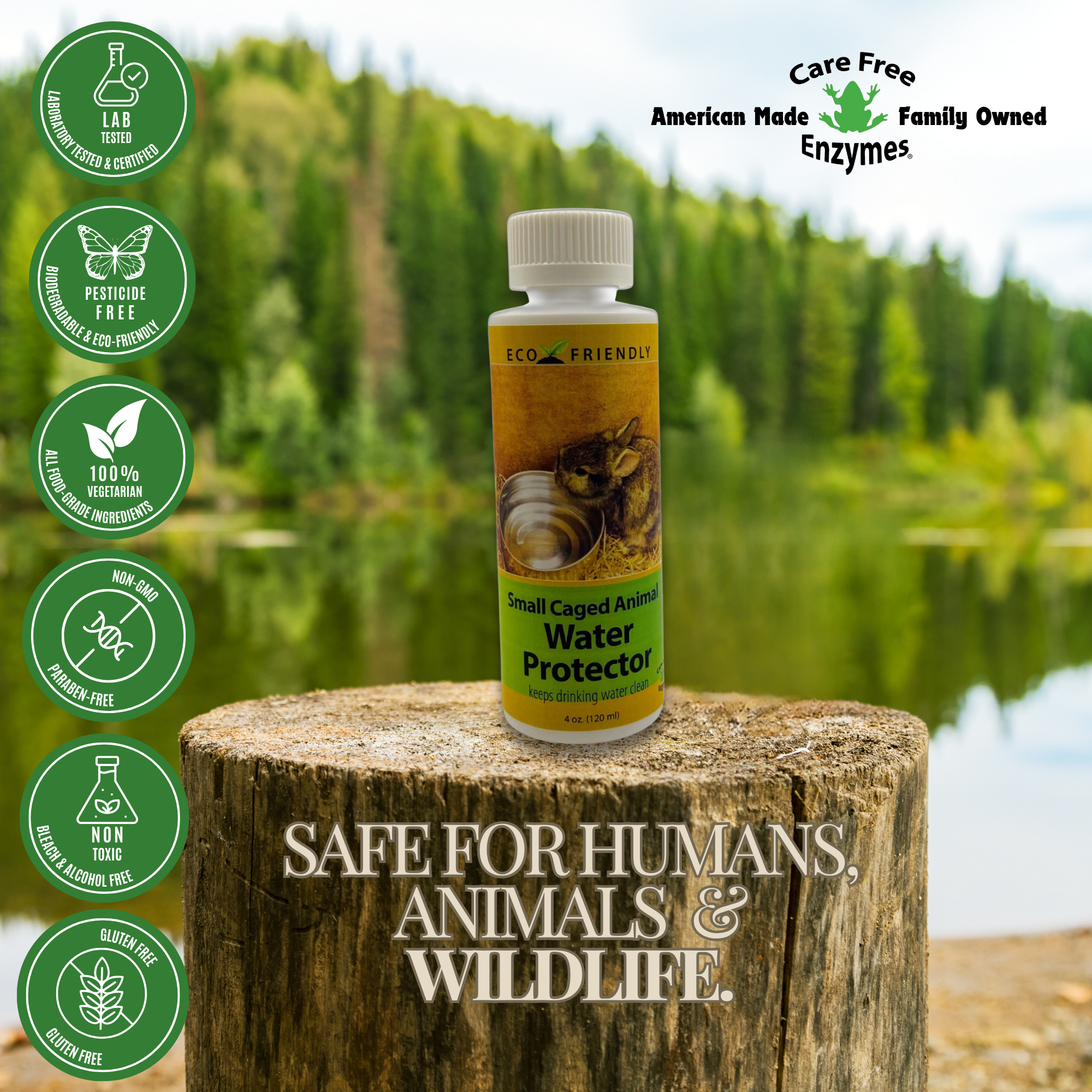 Small Animal Water Bottle Protector | Keeps Water Fresh & Slime-Free | 4 oz