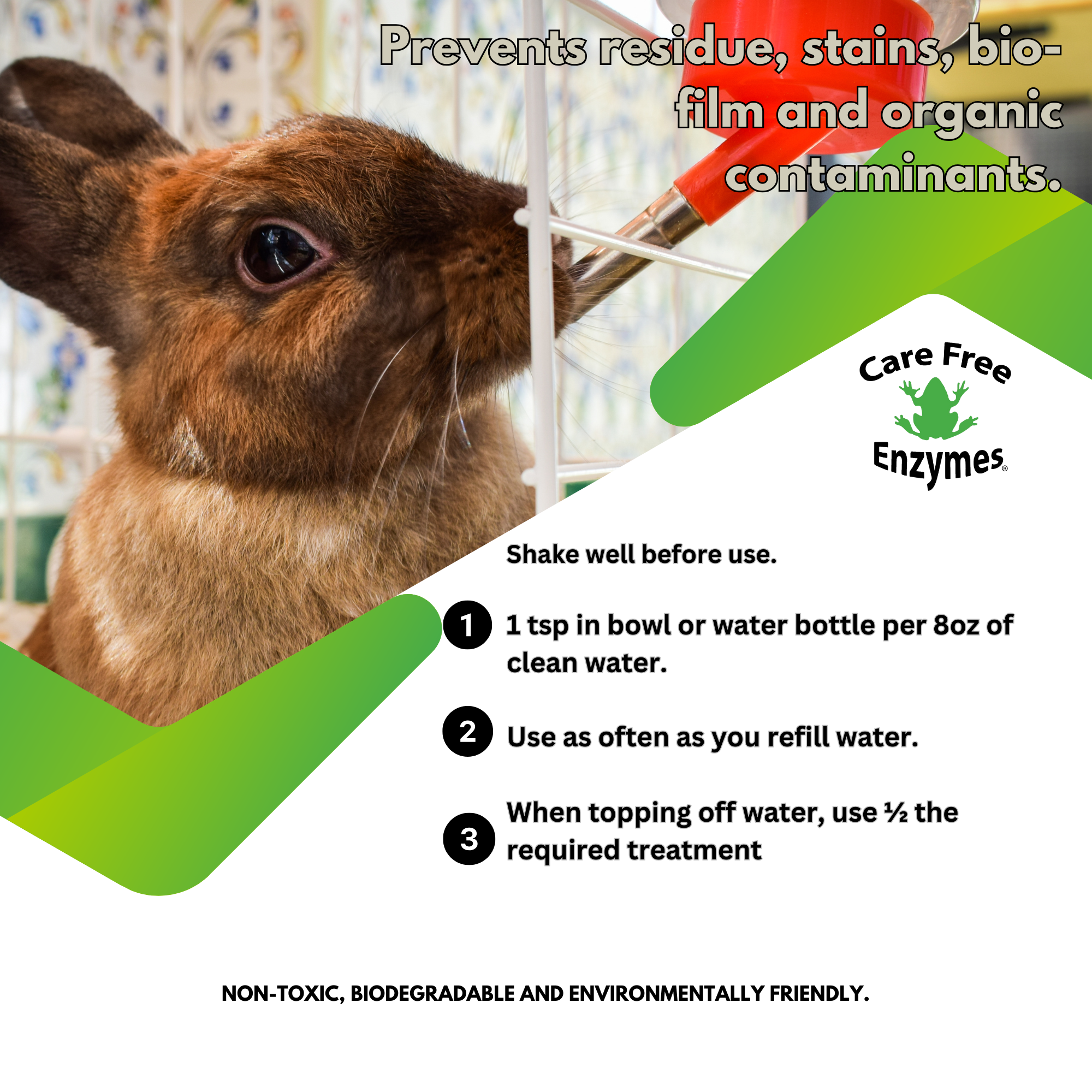 Small Animal Water Bottle Protector | Keeps Water Fresh & Slime-Free | 4 oz