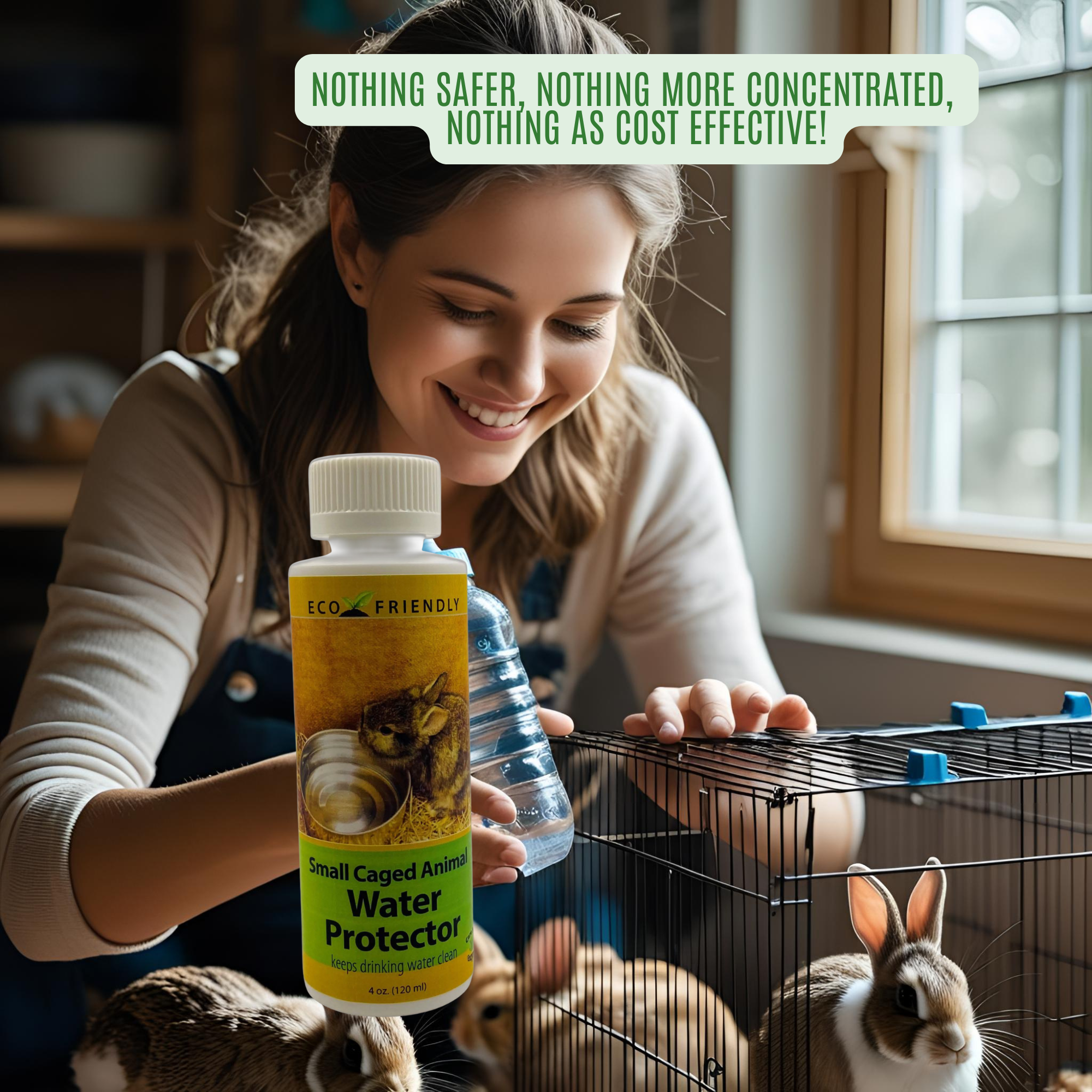 Small Animal Water Bottle Protector | Keeps Water Fresh & Slime-Free | 4 oz