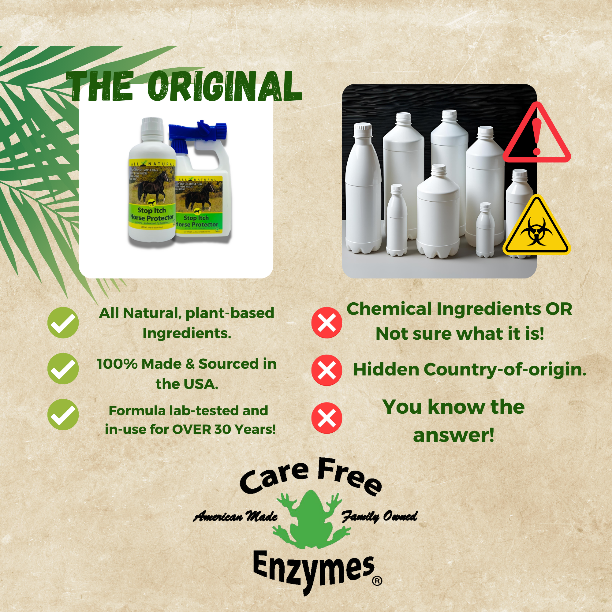 Natural Horse Itch Relief Spray | Soothes Sweet Itch & Bug Bites | Stop Itch Horse Protector | 32 oz, 33.9 oz & 1 Gallon