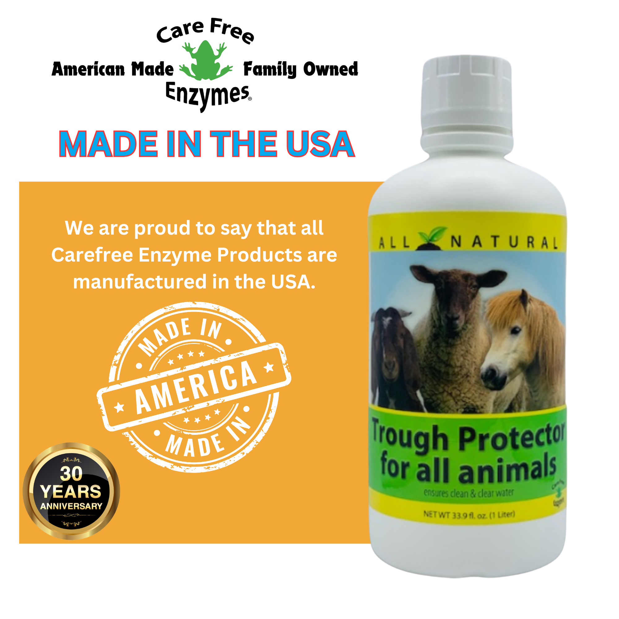 All-Stock Water Trough & Tank Cleaner | For All Livestock | Trough Protector | 33.9 oz