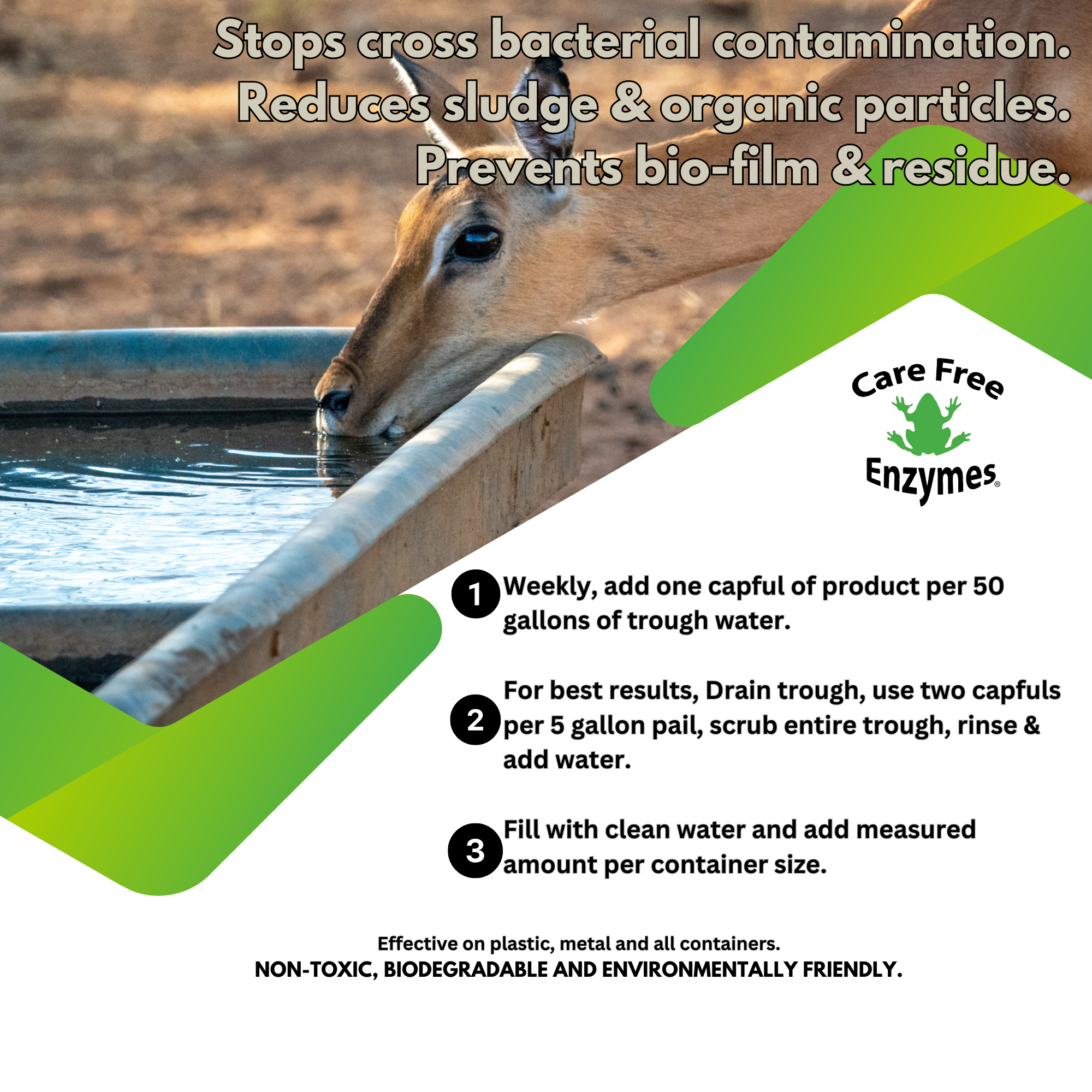 All-Stock Water Trough & Tank Cleaner | For All Livestock | Trough Protector | 33.9 oz