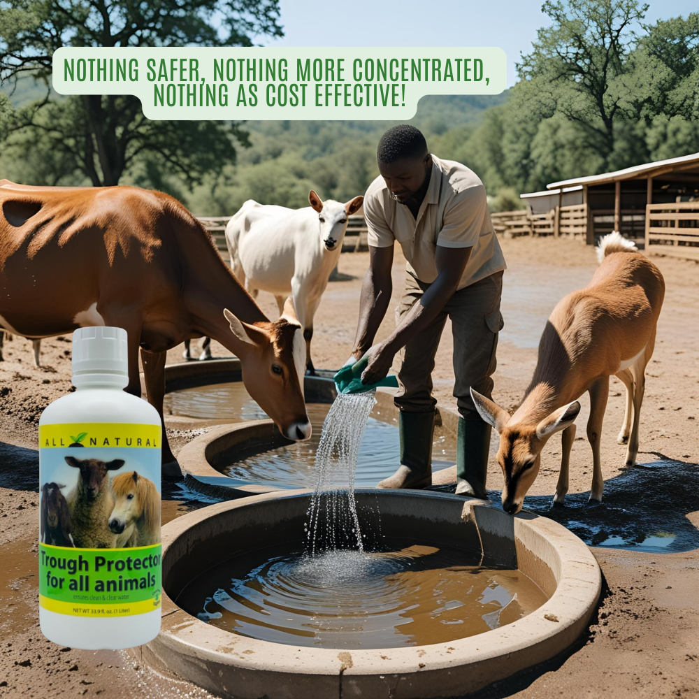 All-Stock Water Trough & Tank Cleaner | For All Livestock | Trough Protector | 33.9 oz