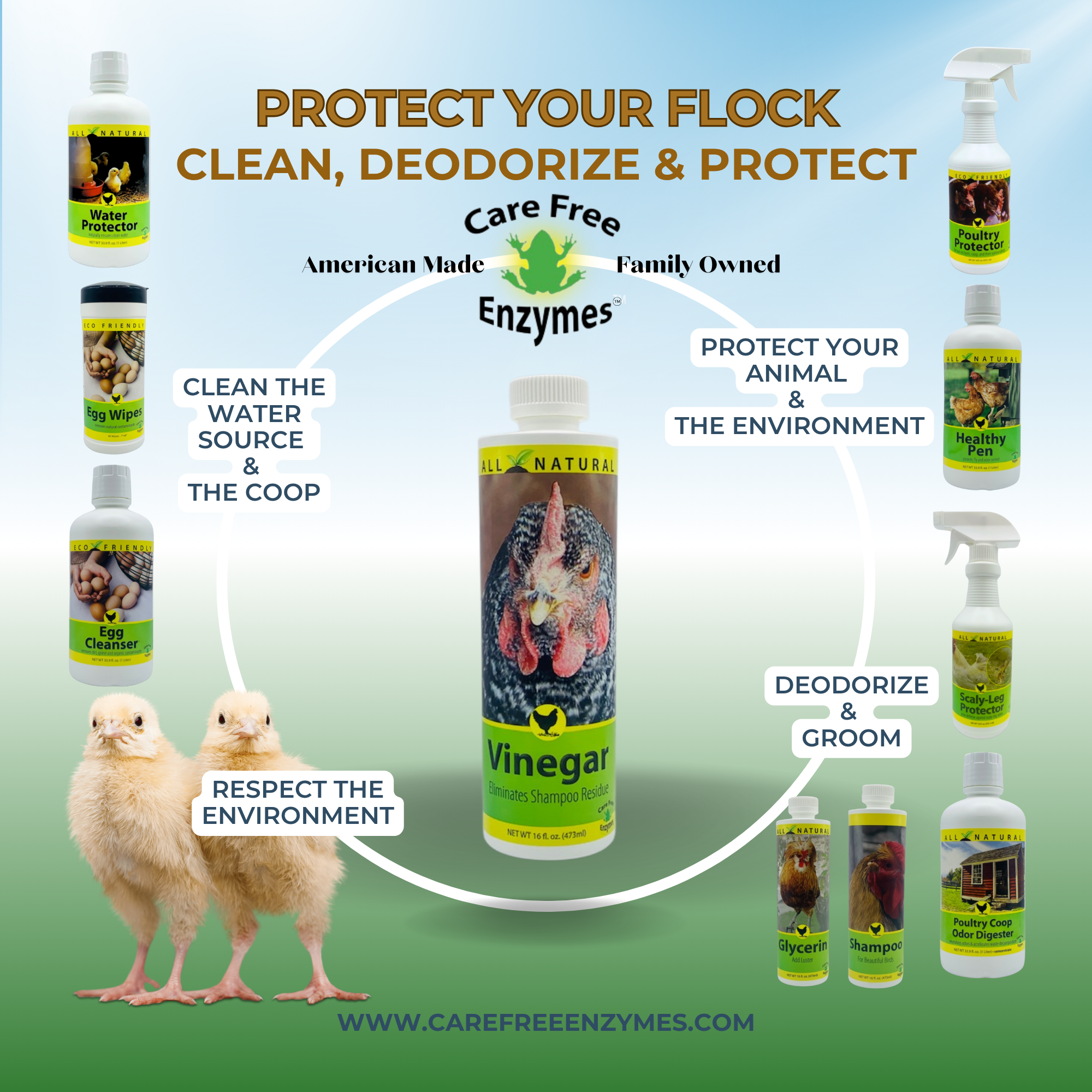 Final Rinse Poultry Vinegar for Show Chickens | Enhances Feather Shine & Health | 16 oz